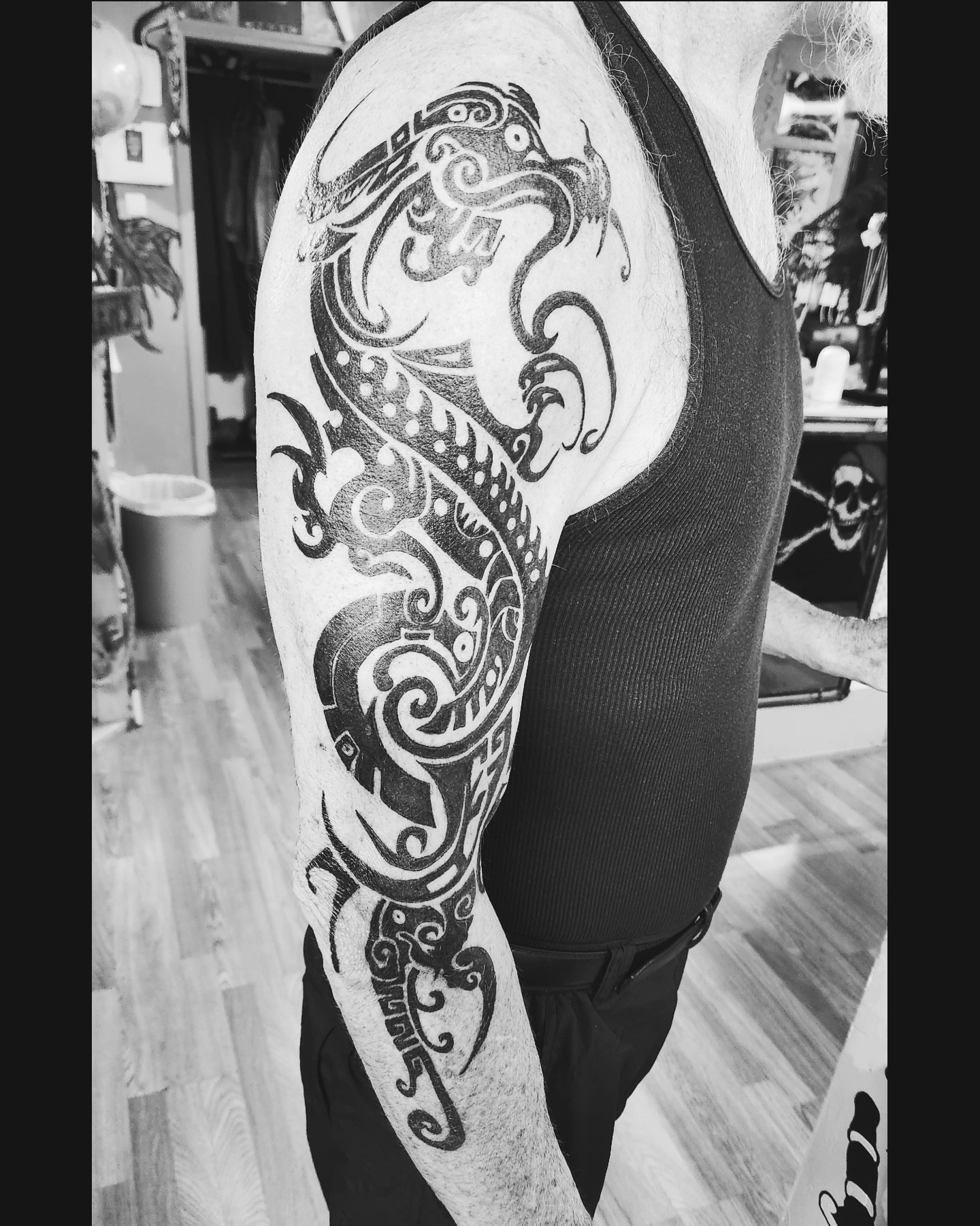 Tattoo by @goth_ross_502 — tribal