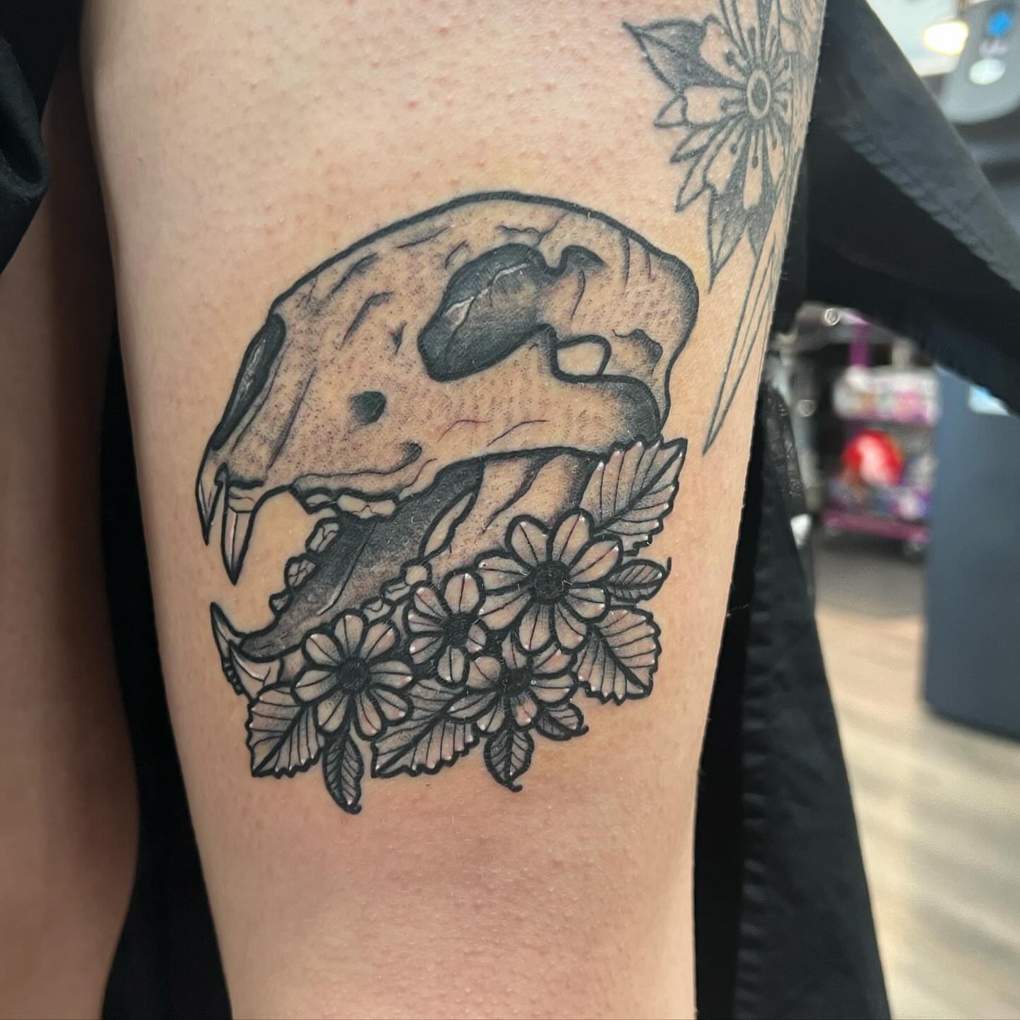 Tattoo by @tattoosbyliya — black_and_grey