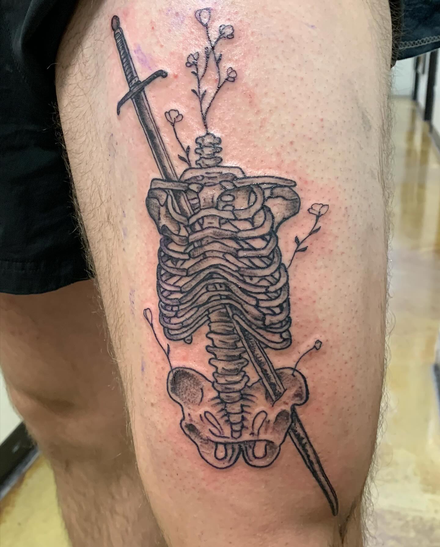 Tattoo by @snakeeyes7six — black_and_grey, realism