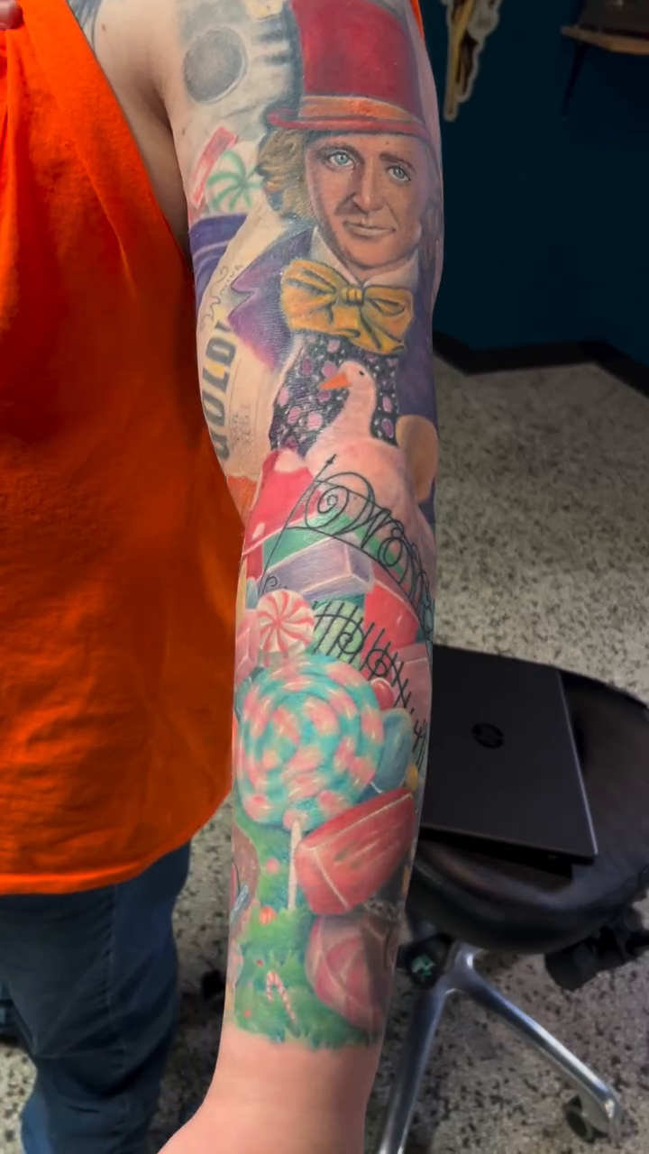 Man and mermaid realism tattoo by Krys King Tattoos