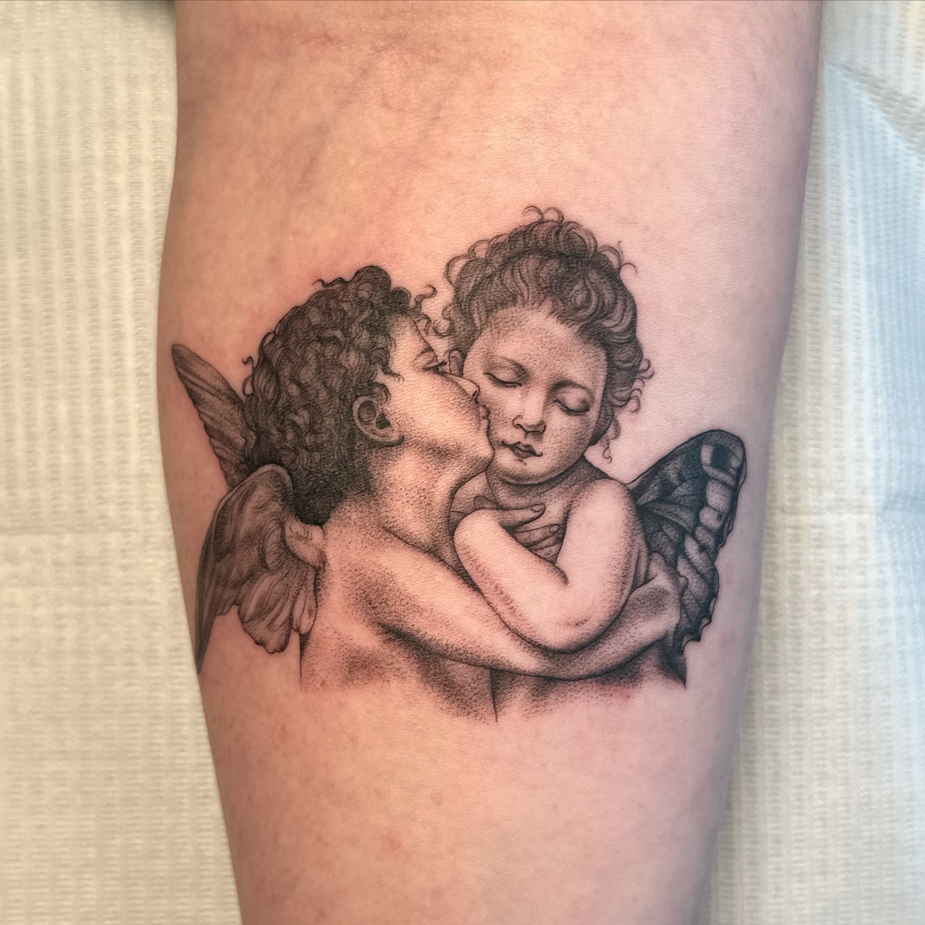 Tattoo by @kindredspirits_tattoo โ black_and_grey, realism