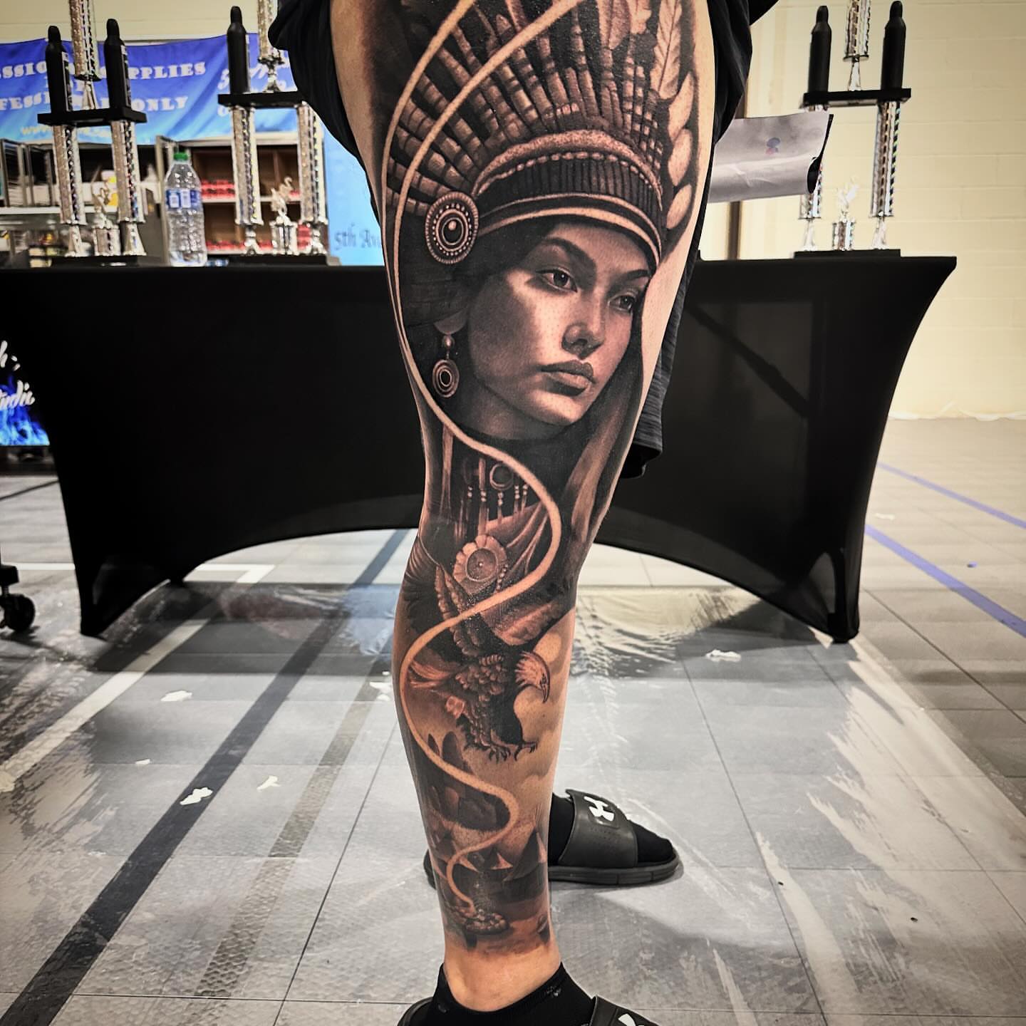 Tattoo by @gusbyrdtat2 — realism, black_and_grey