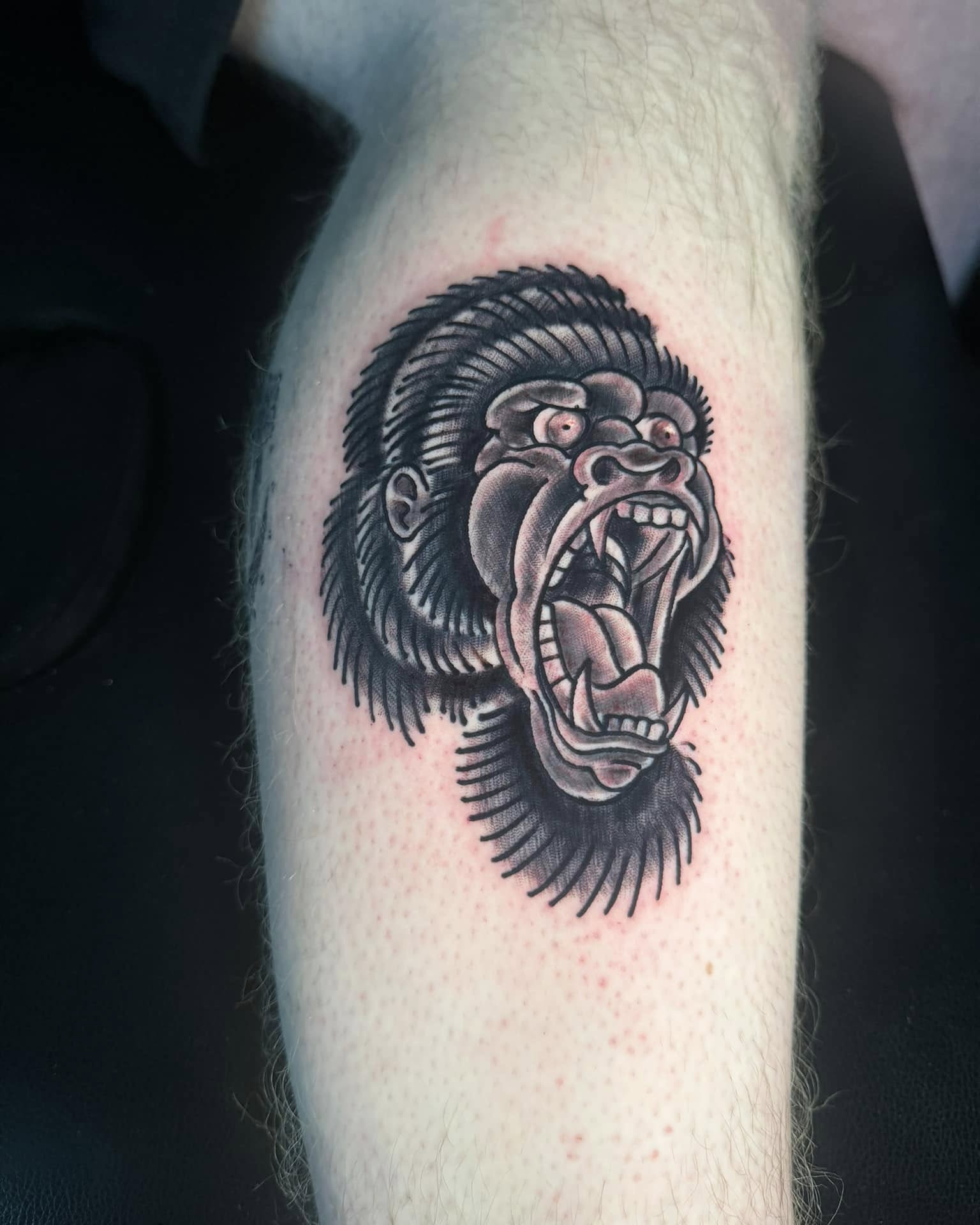 Tattoo by @dapperdustin42 — black_and_grey