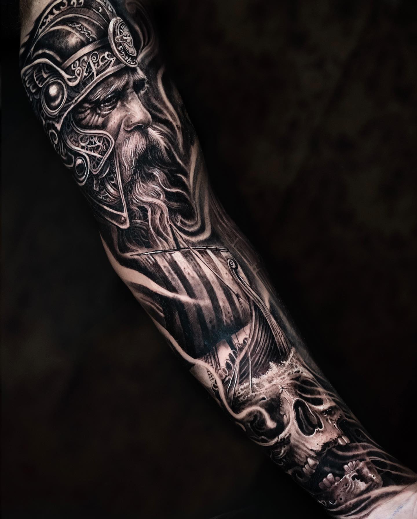 Tattoo by @mumia916 — black_and_grey, realism