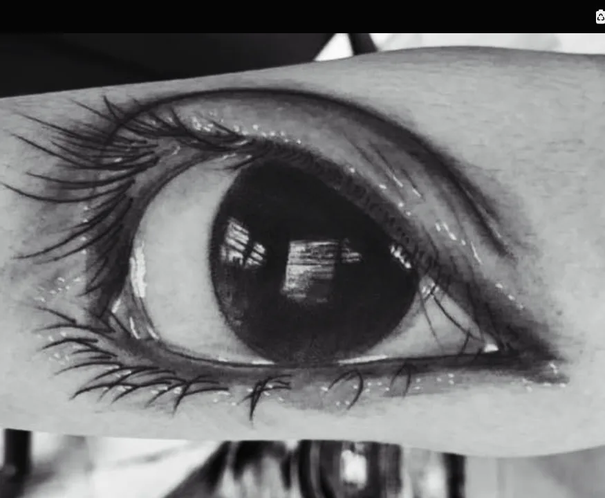 Eye realism tattoo by Angel Jmz