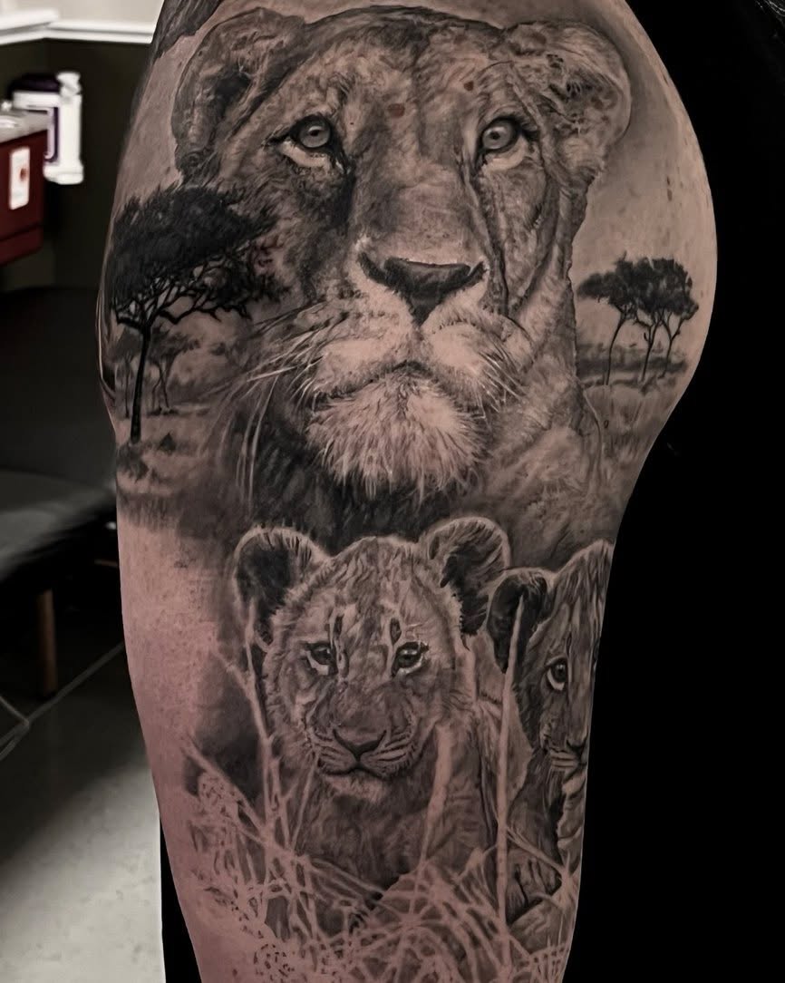 Tattoo by @maximiliantattoo — realism, black_and_grey