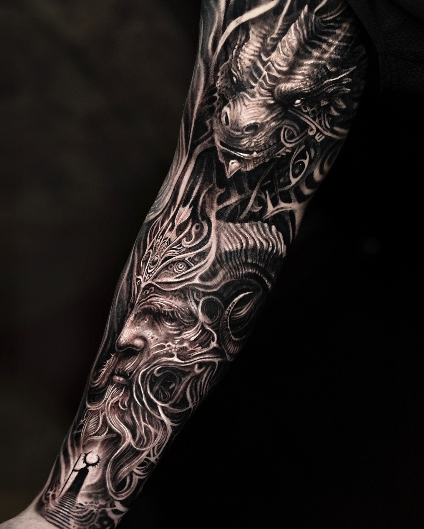 Tattoo by @mumia916 — black_and_grey, realism