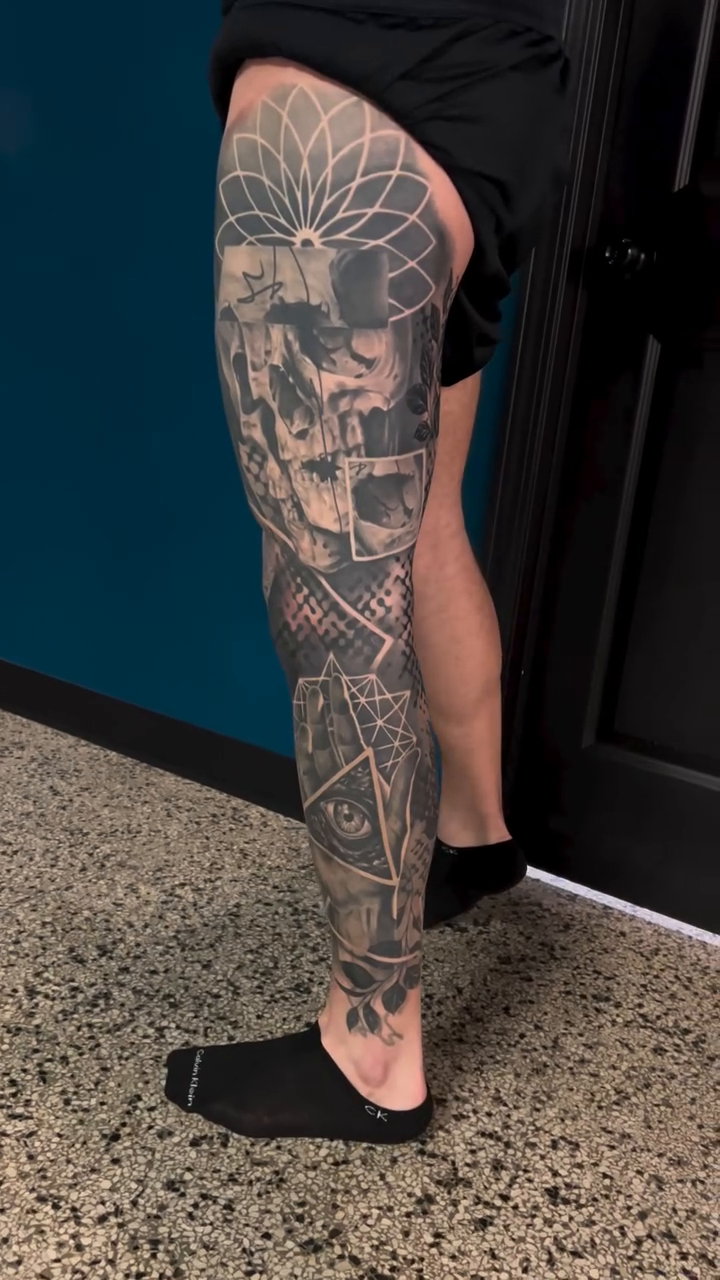 Tattoo by @kingkrystattoos โ black_and_grey, realism
