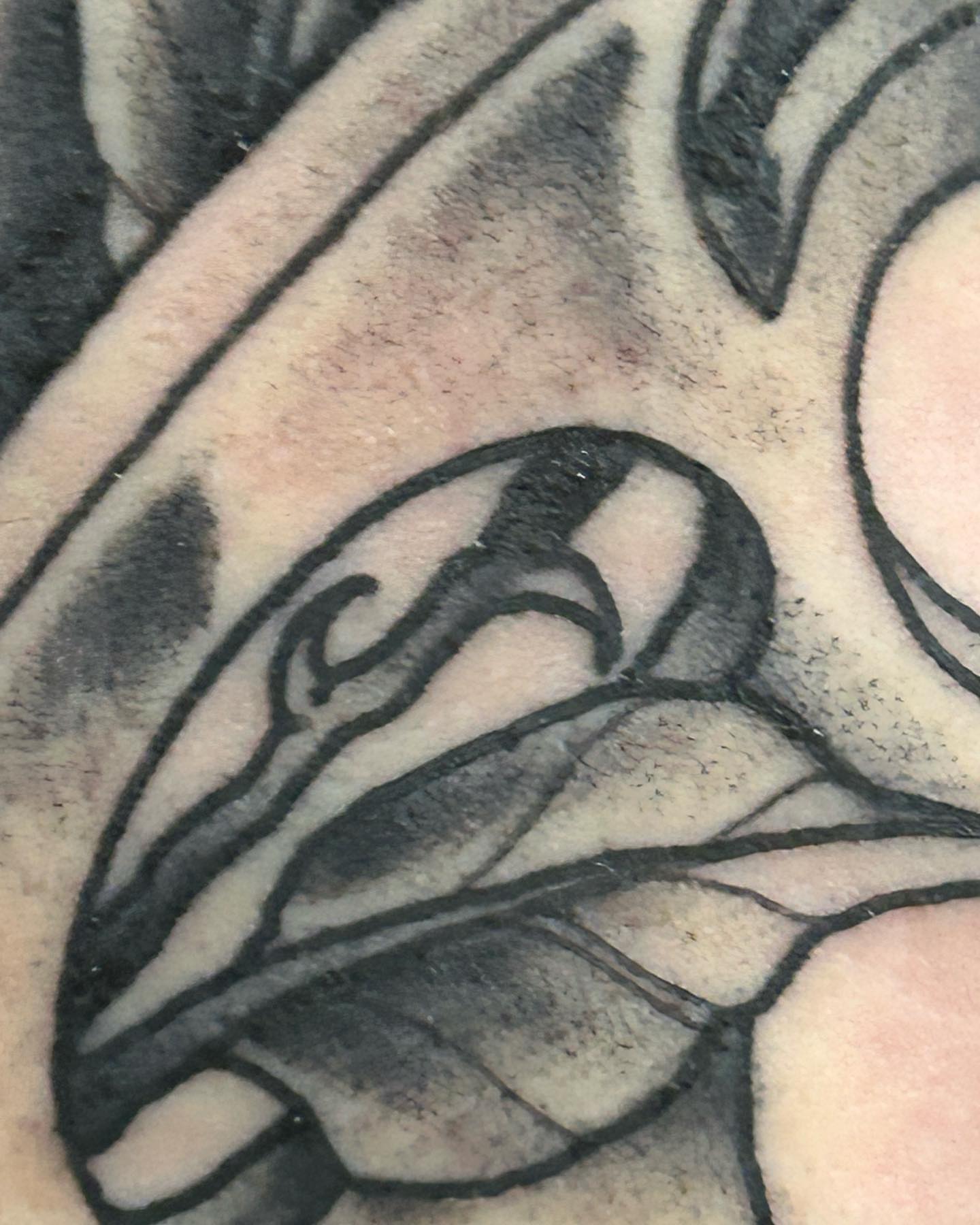 Abstract design black and grey tattoo by Ares Rhodes