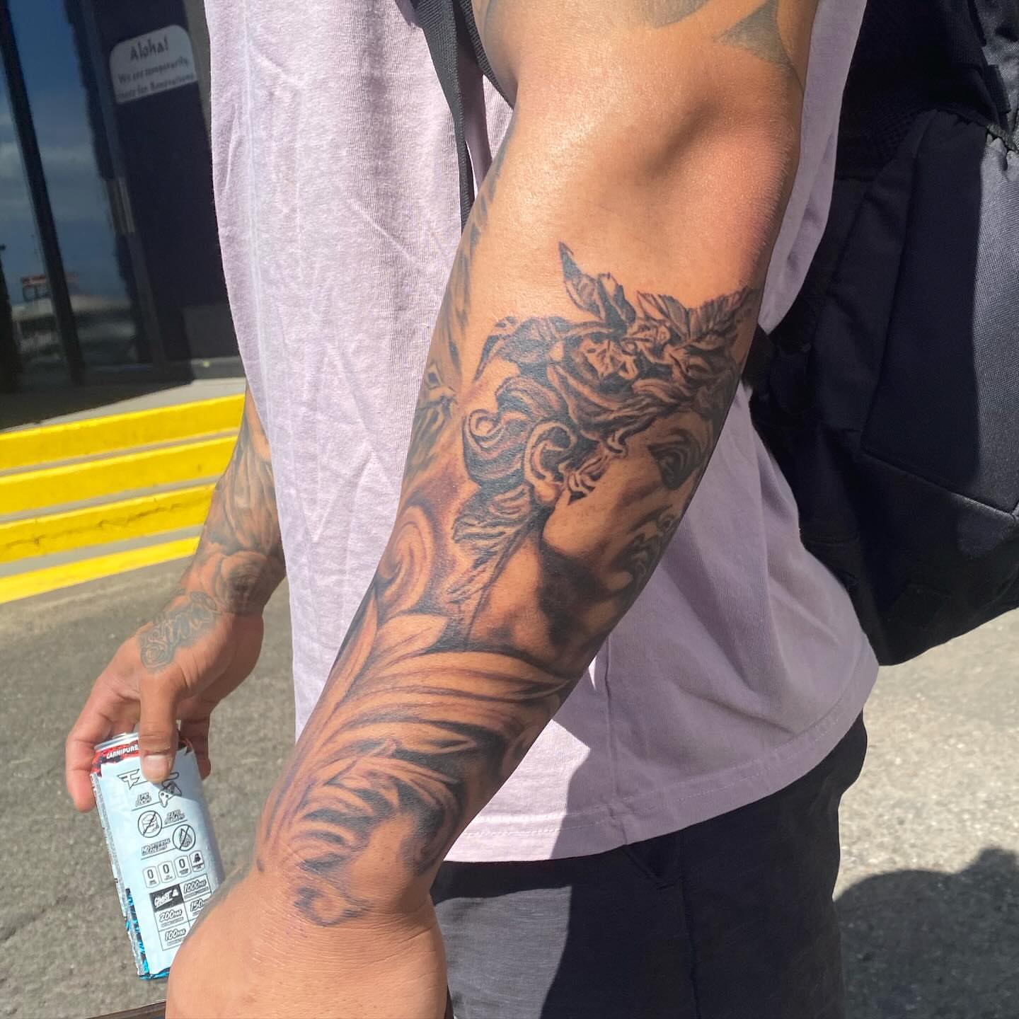 Tattoo by @simplyselaart — black_and_grey