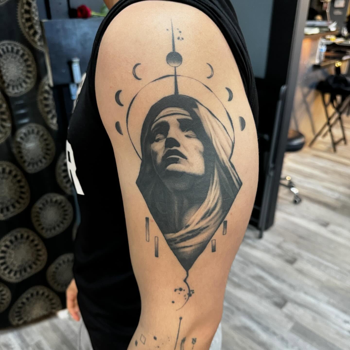 Tattoo by @julioferrerart — black_and_grey, realism