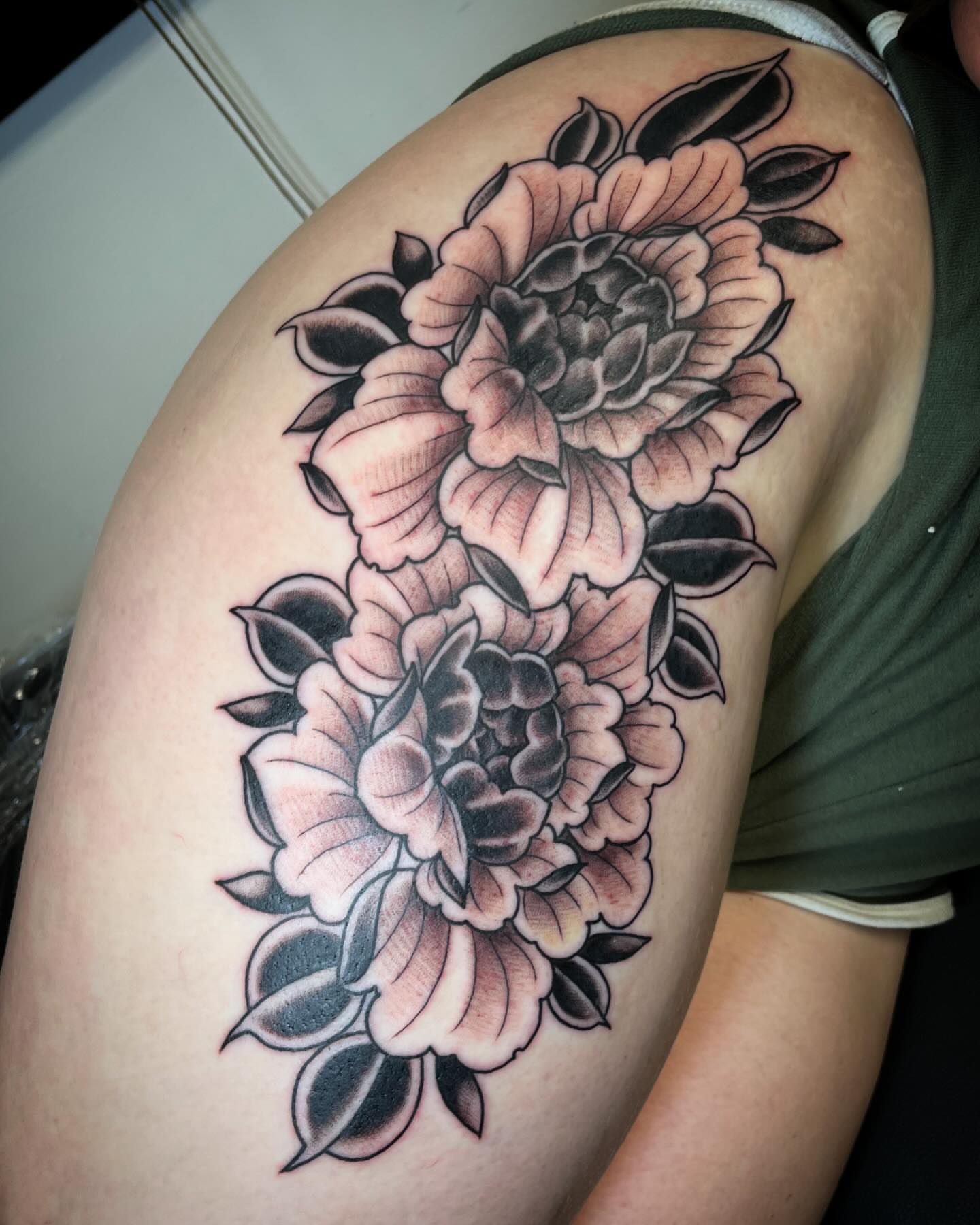 Tattoo by @jodeetattoos — black_and_grey