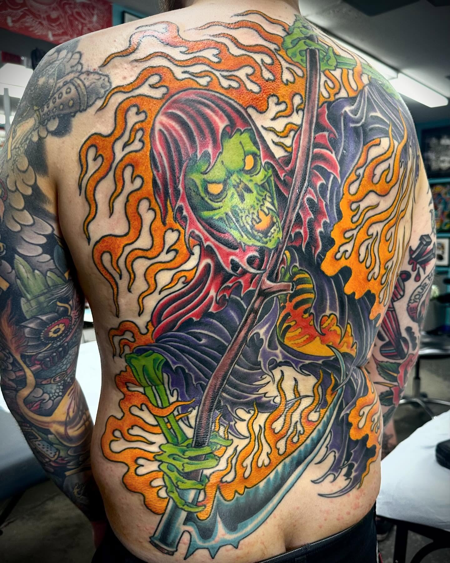 Tattoo by @t_hundahl — american_traditional, dotwork
