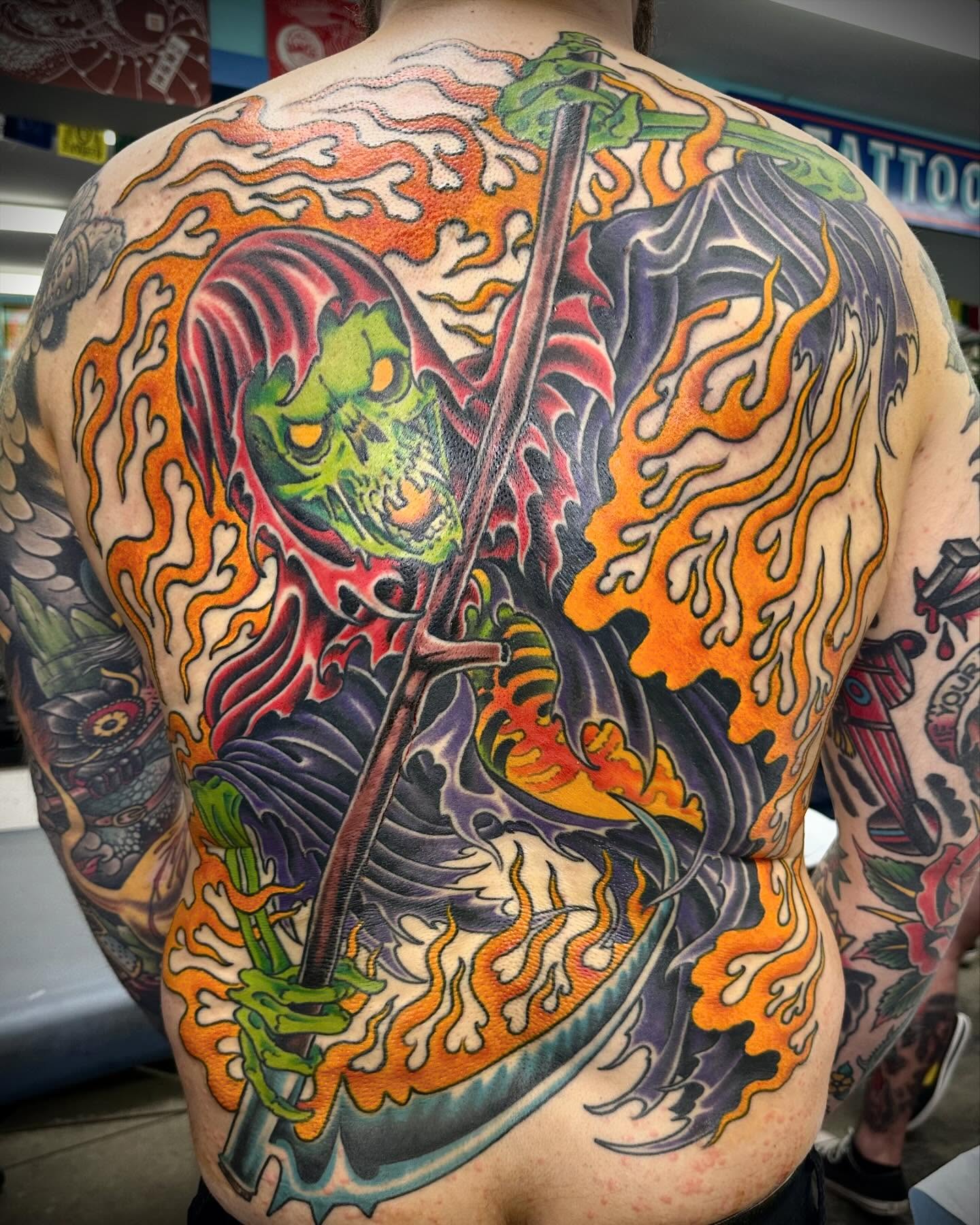 Tattoo by @t_hundahl — american_traditional, dotwork
