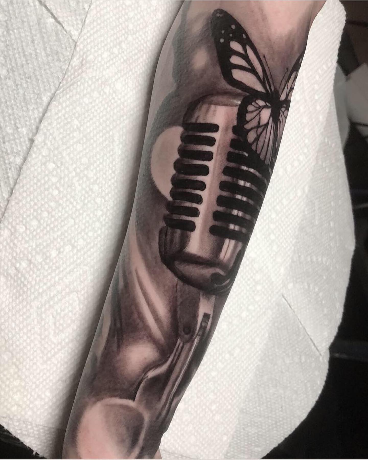 Tattoo by @dalton_king_tattoos β realism, black_and_grey