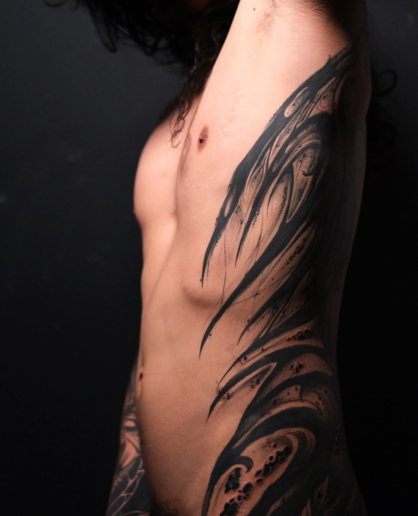 Tattoo by @wilfred_arts — black_and_grey