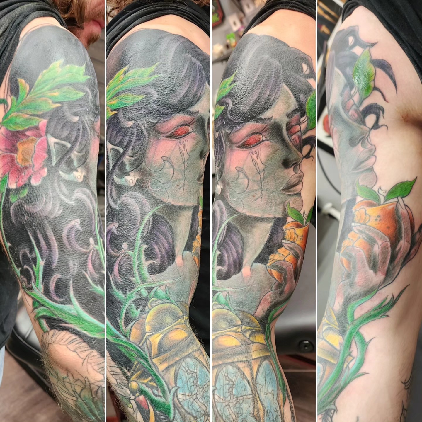Tattoo by @cre8tionsink — realism, dotwork