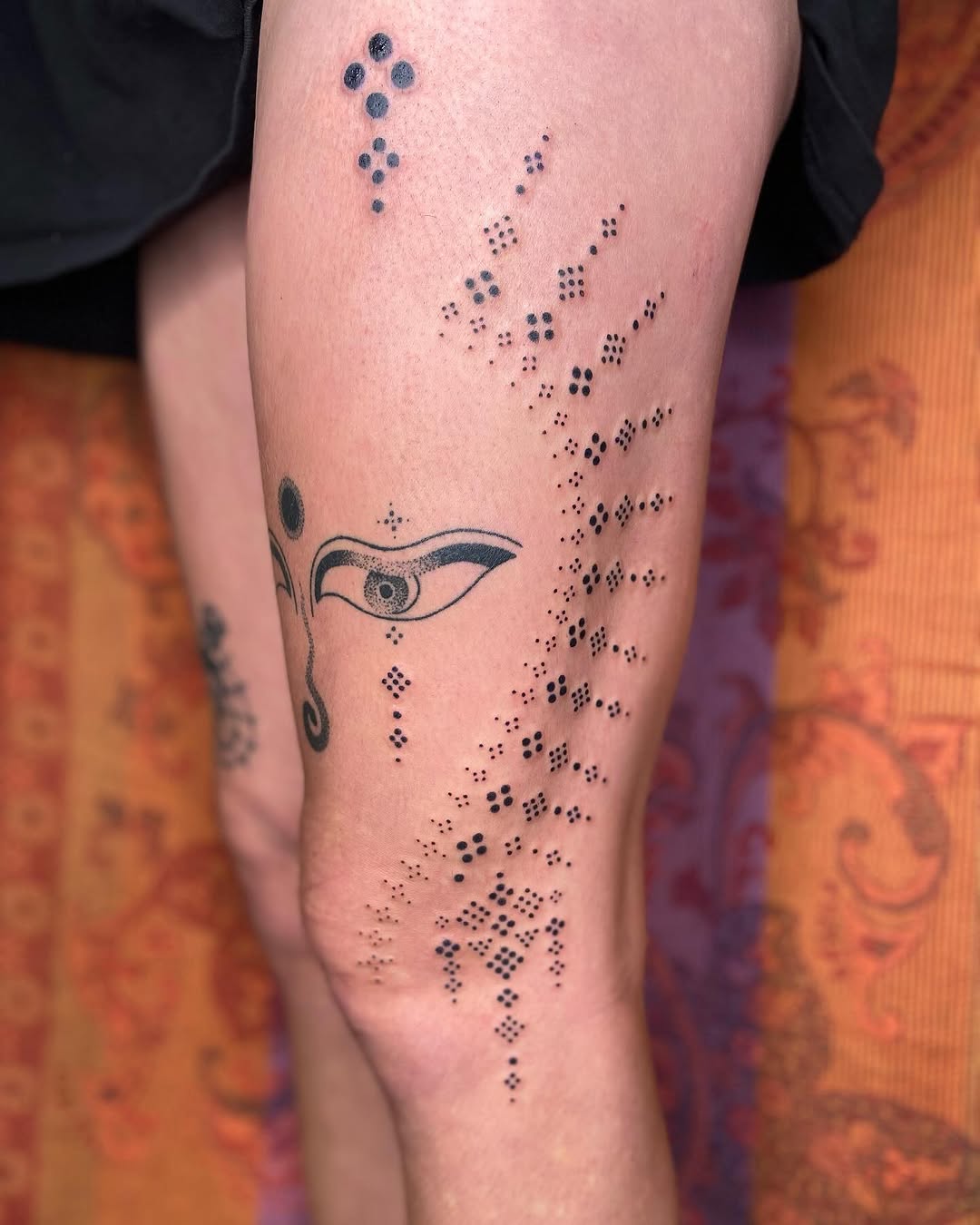 Tattoo by @brujatattooer β dotwork, ornamental