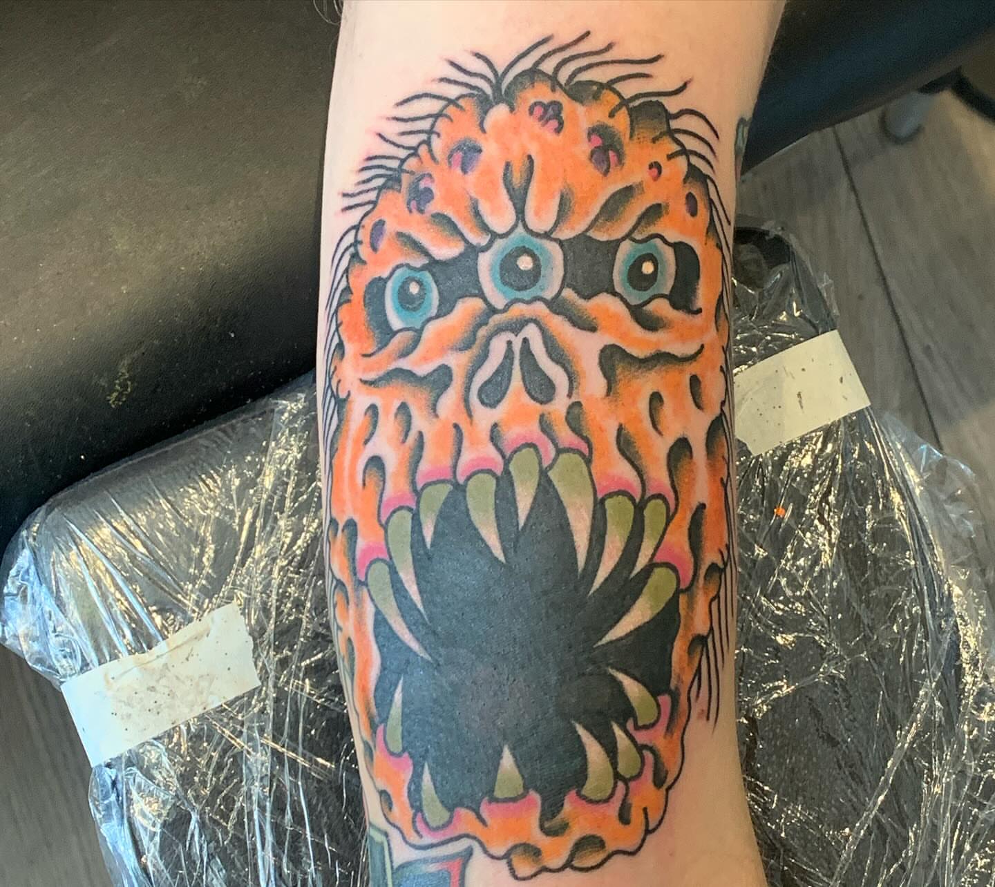 Tattoo by @mike_howard — american_traditional, dotwork