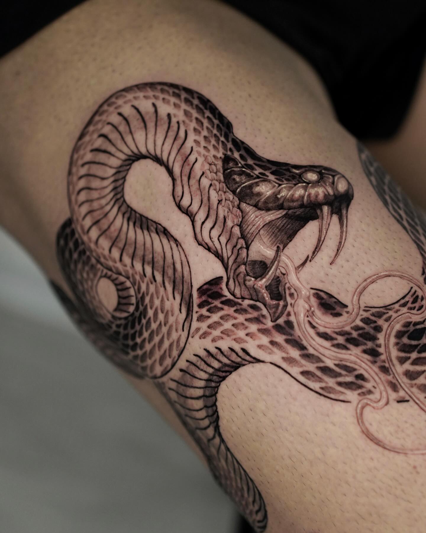 Tattoo by @think_tatt — black_and_grey
