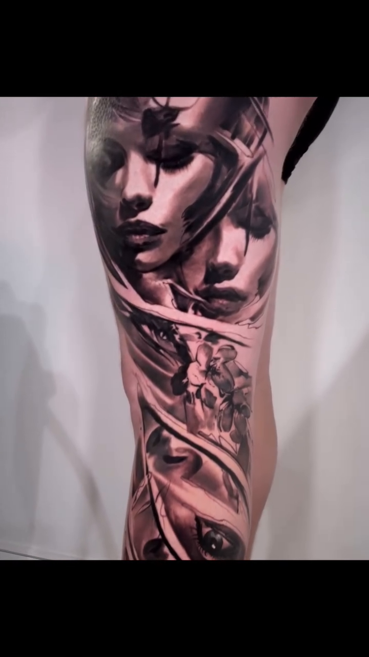 Tattoo by @sim_camillonitattoos — realism, black_and_grey