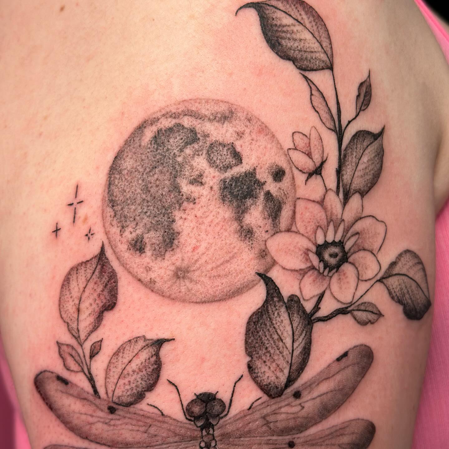 Tattoo by @jakkitattoos — dotwork, black_and_grey