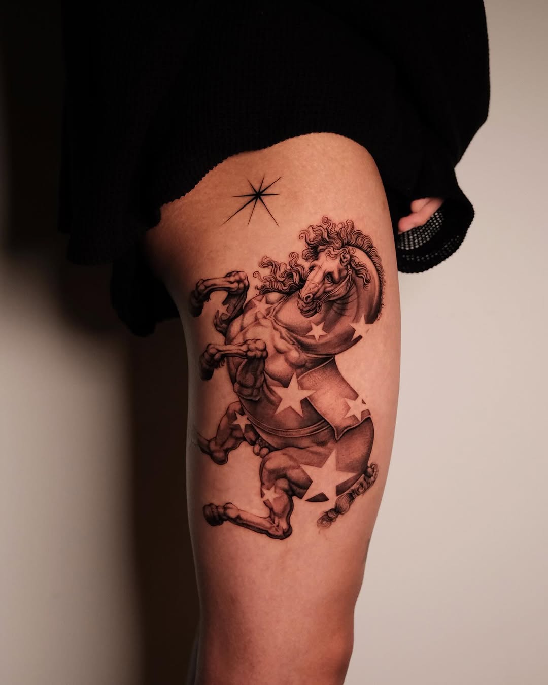 Tattoo by @a_youngg_____ β realism, black_and_grey