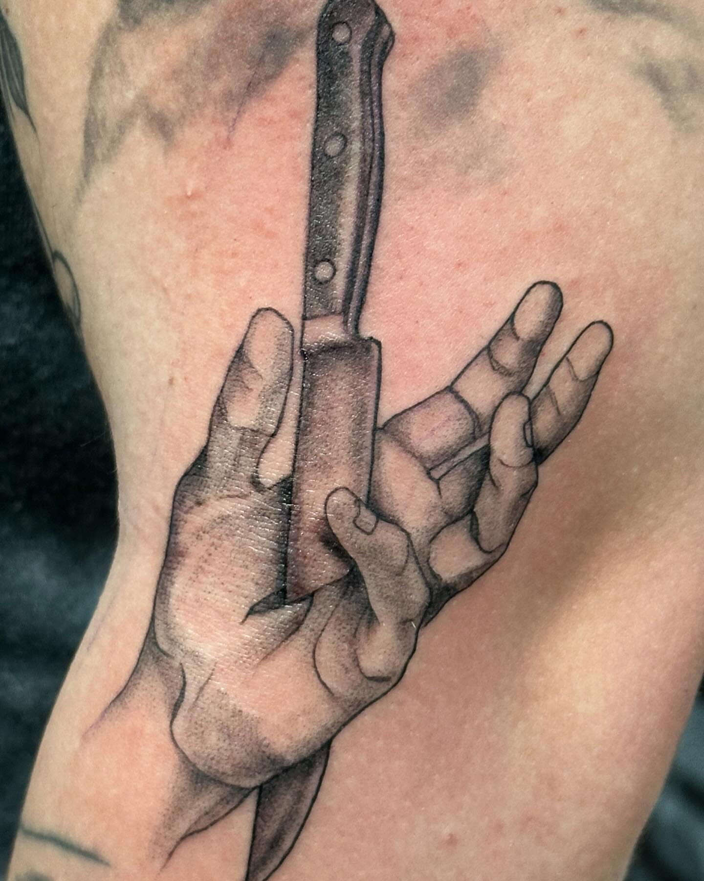 Tattoo by @artworkbyreece — realism, black_and_grey