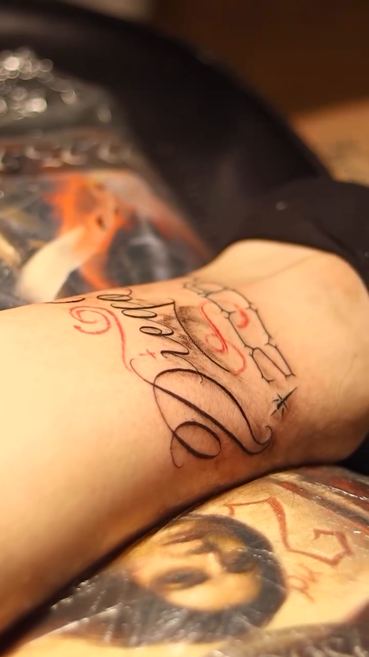 Tattoo by @alessandro_pennella — lettering_script
