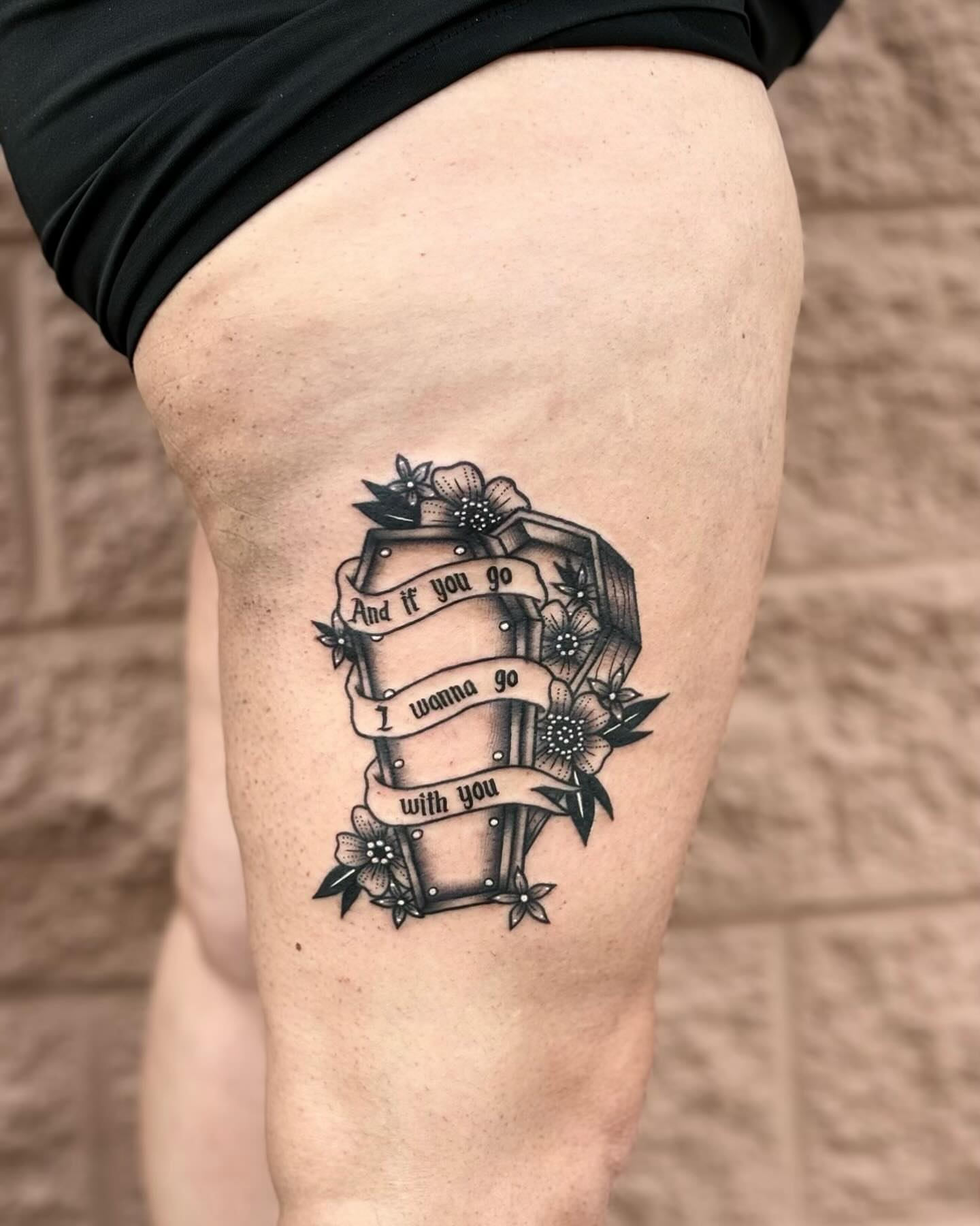 Tattoo by @tatutrust — black_and_grey
