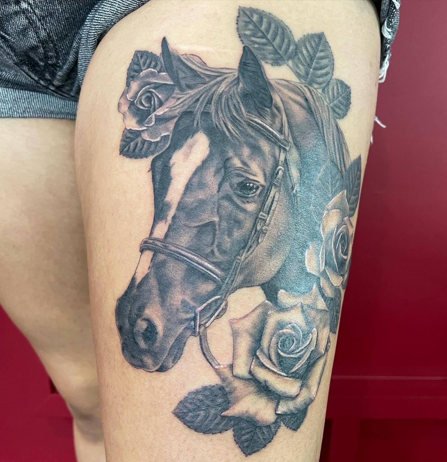 Tattoo by @chromaticsauce — realism, black_and_grey