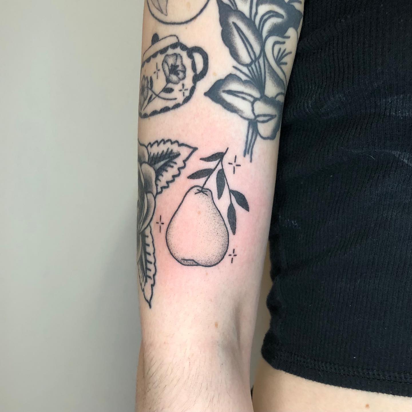 Tattoo by @hocuspokus_ — dotwork, black_and_grey