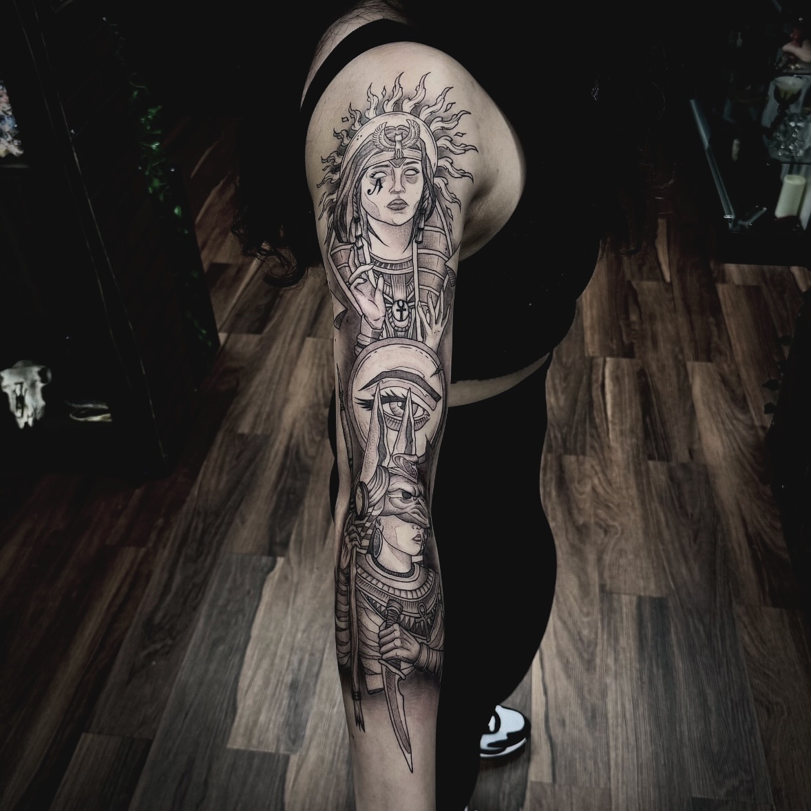 Tattoo by @corycabletattoos — black_and_grey, realism