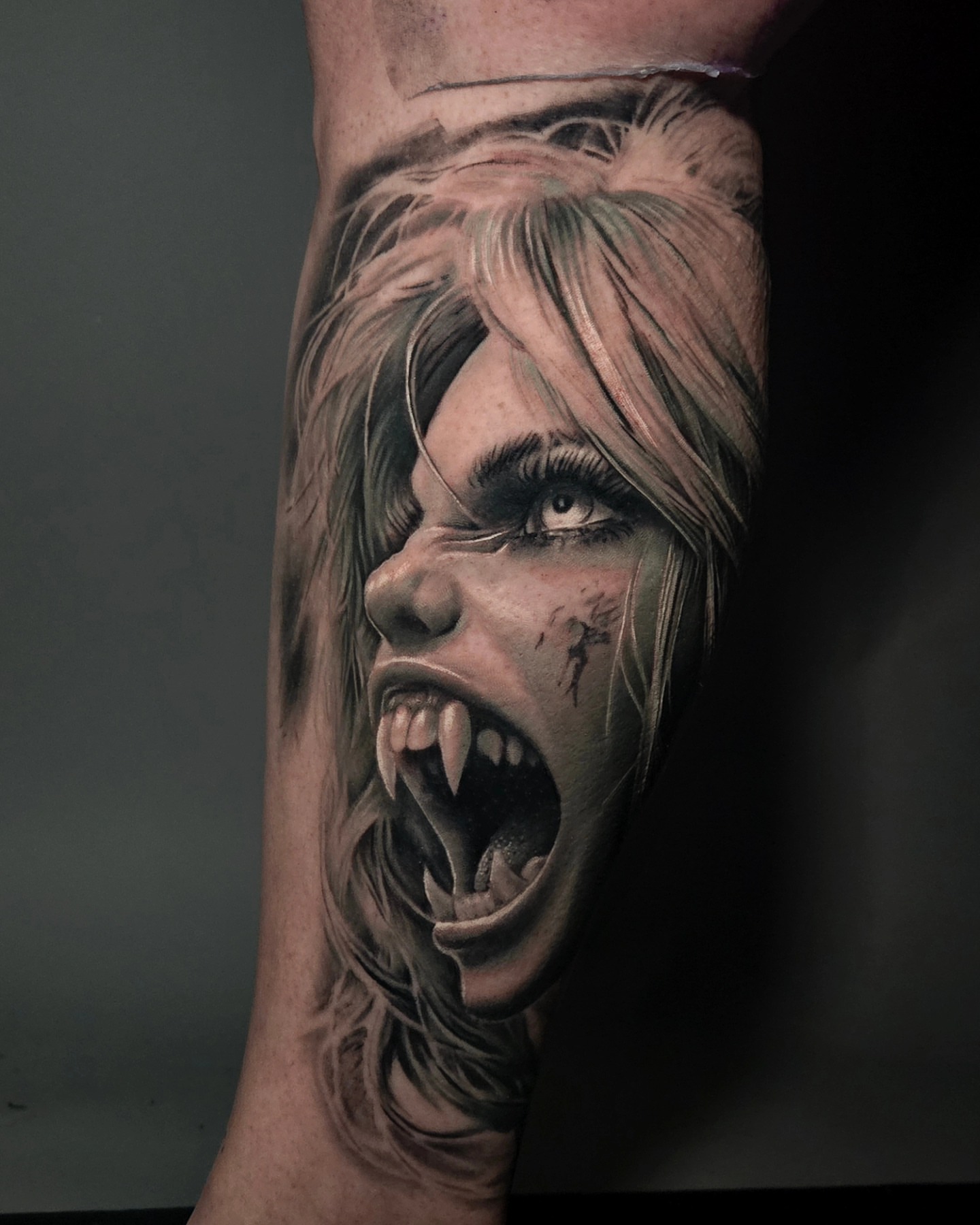 Tattoo by @ladyb.inknart — realism, dark_realism
