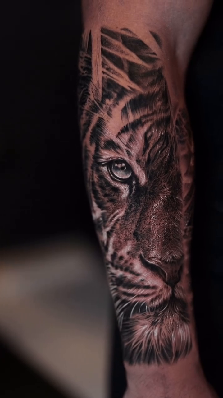 Tattoo by @tonytattooer — realism, black_and_grey