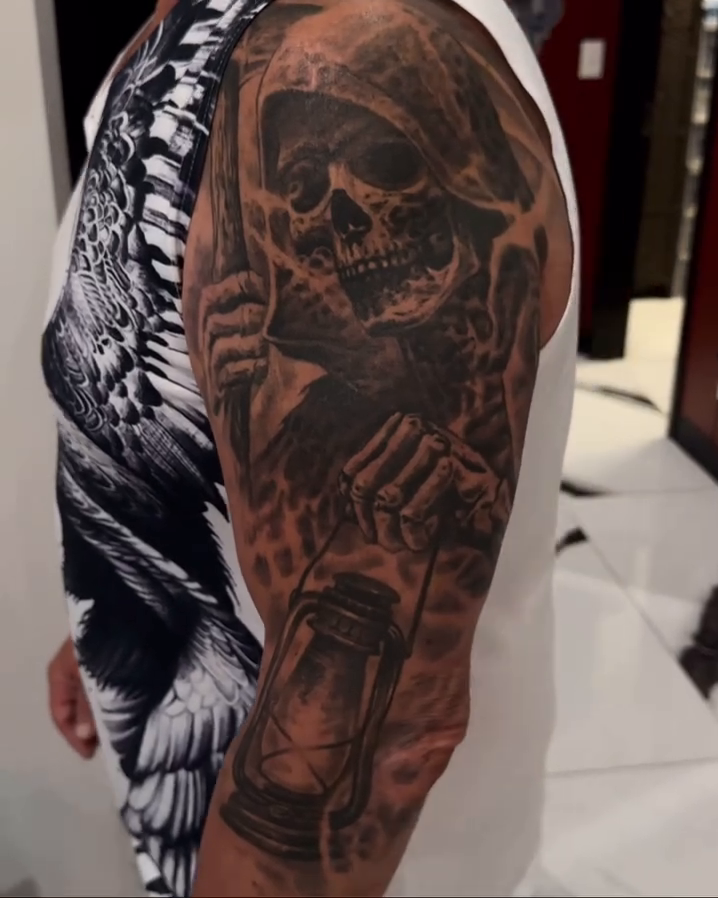 Tattoo by @dannylepore — dark_realism, black_and_grey