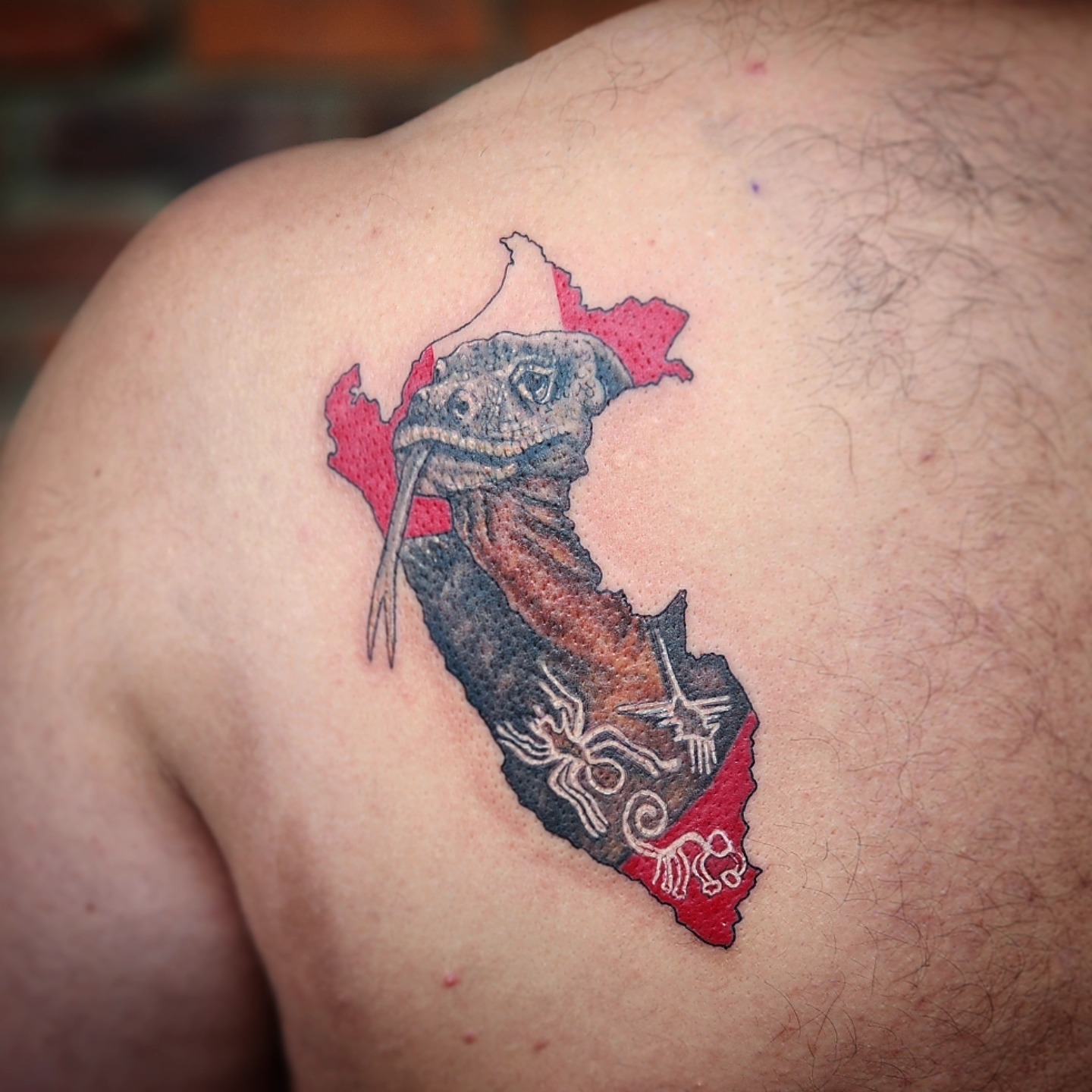 Tattoo by @ladymonsterfacetattoos — american_traditional, dotwork