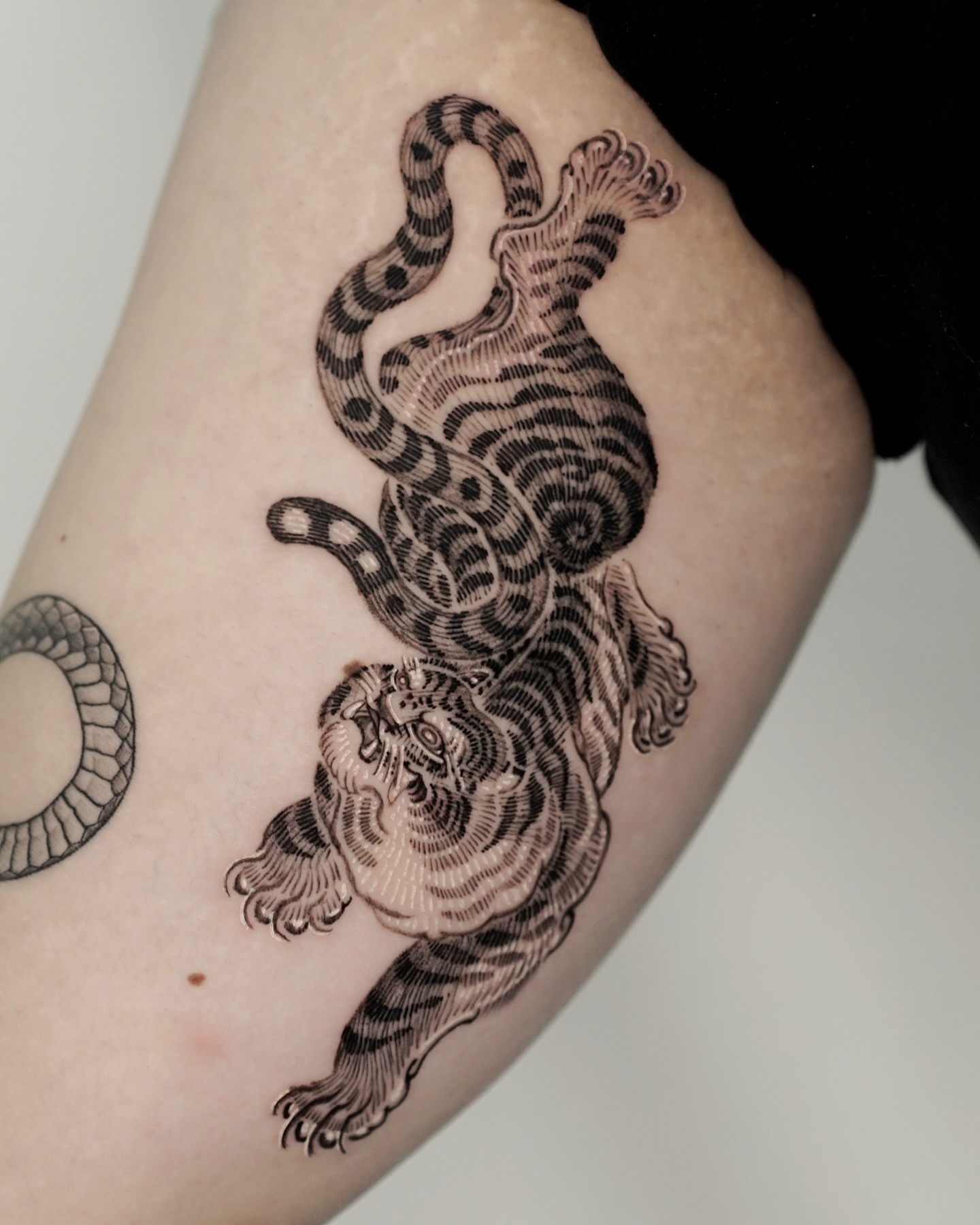 Tattoo by @think_tatt — black_and_grey