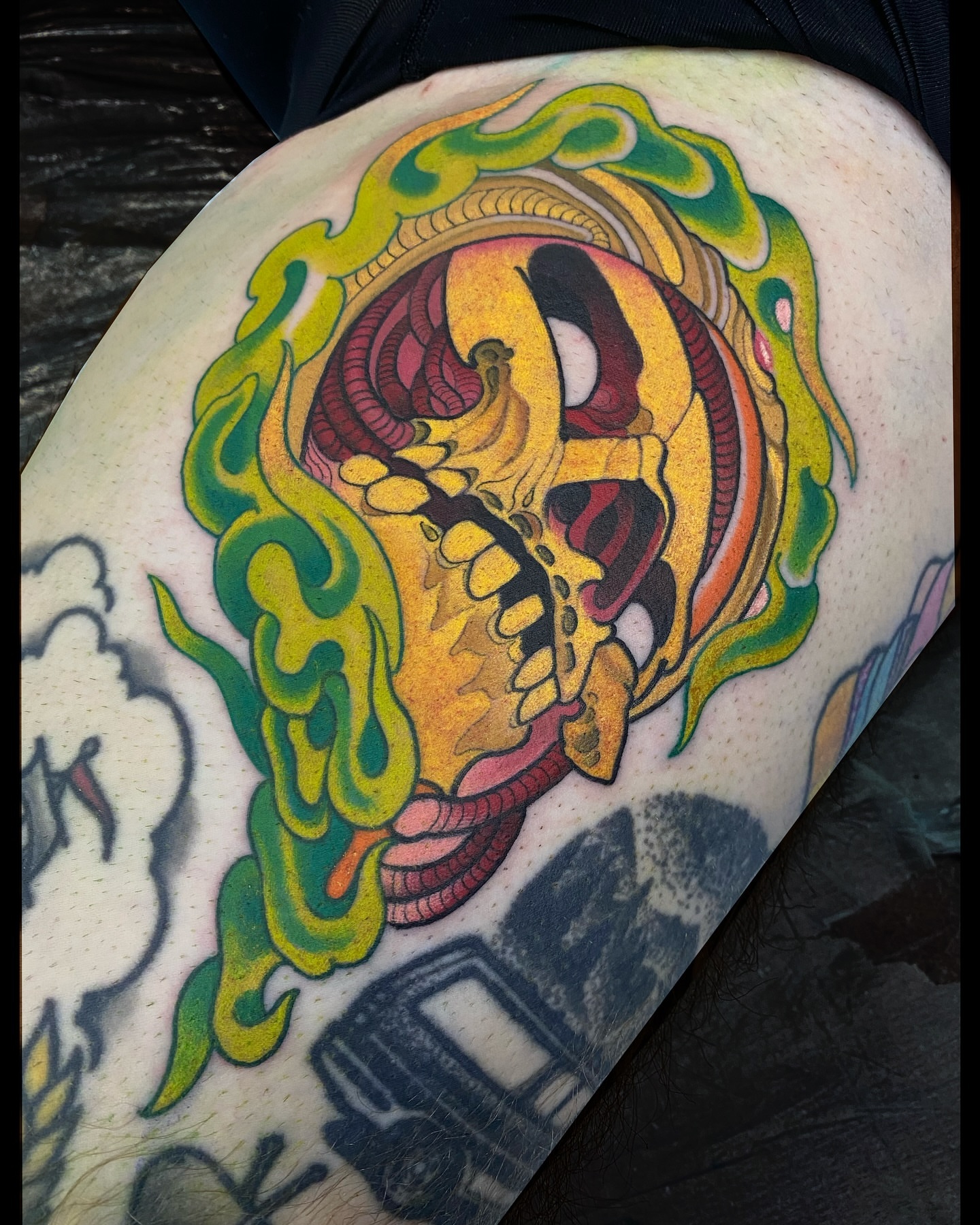 Tattoo by @aaronriddletattoos — new_school