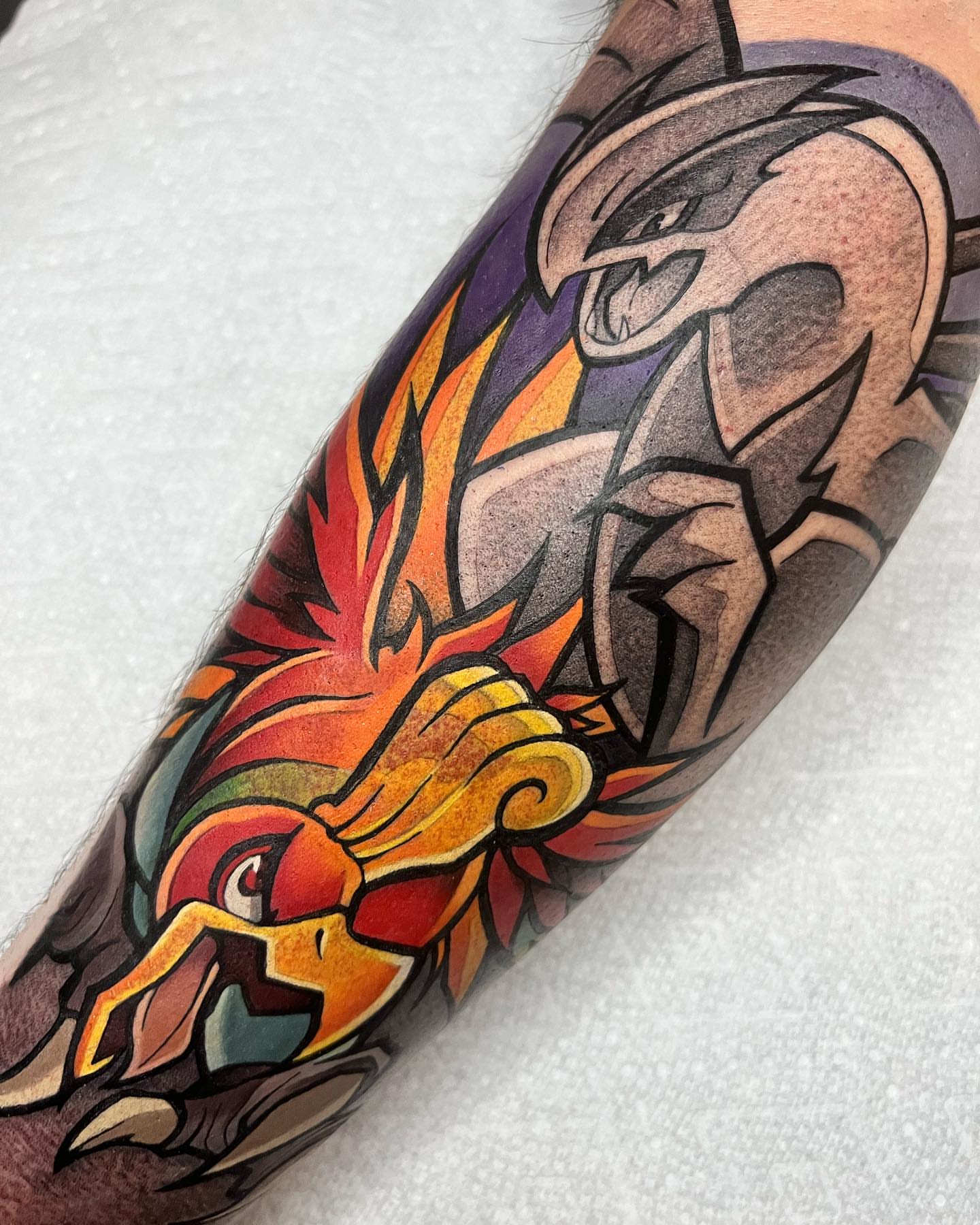 Tattoo by @bingtattoos — american_traditional, dotwork