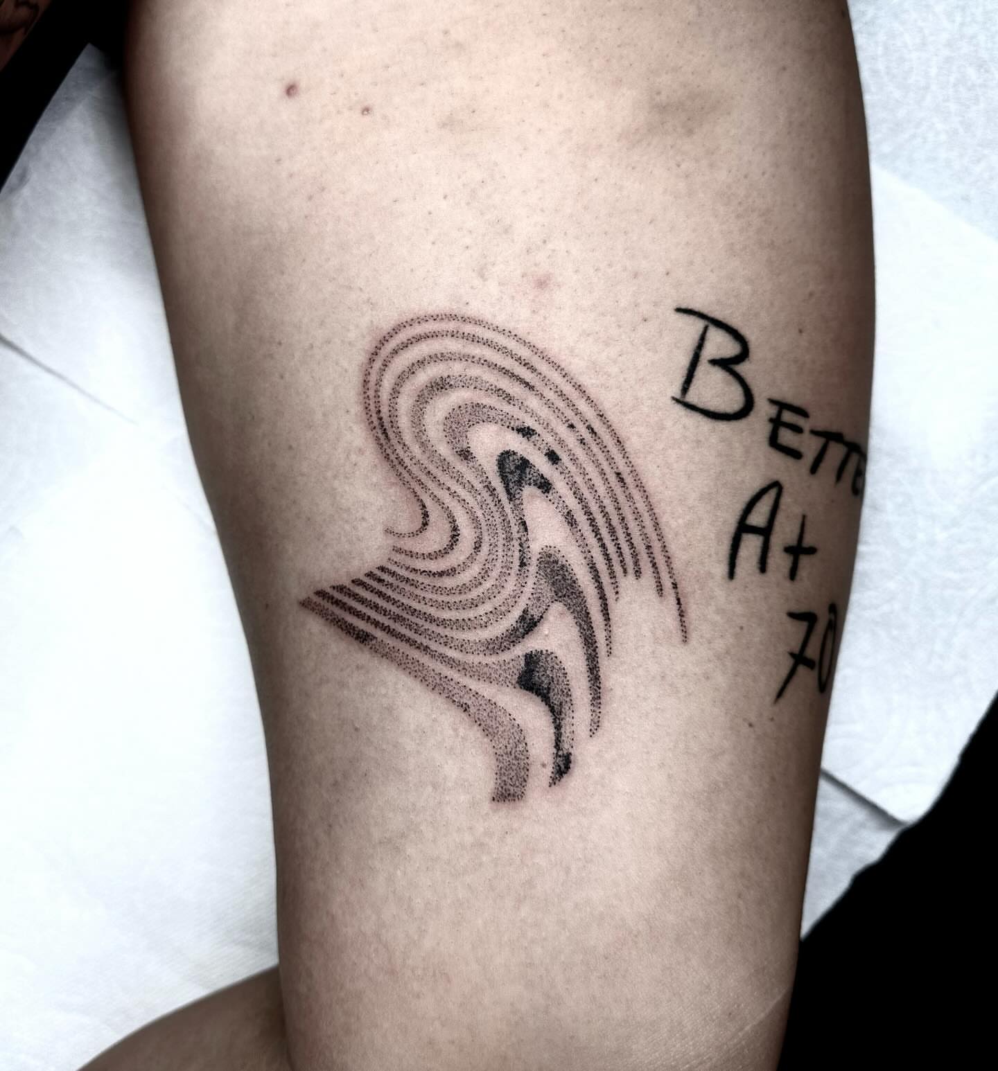 Tattoo by @marcusmartineztattoo β dotwork