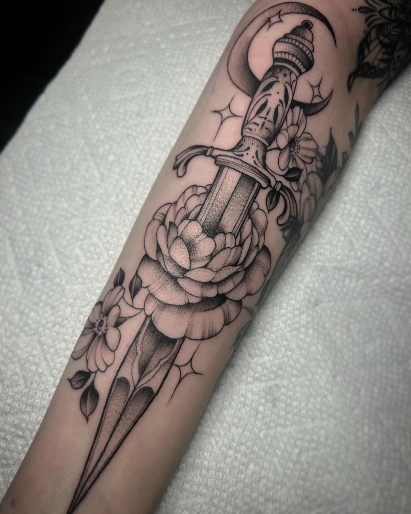 Tattoo by @finelinesbylena — black_and_grey, realism