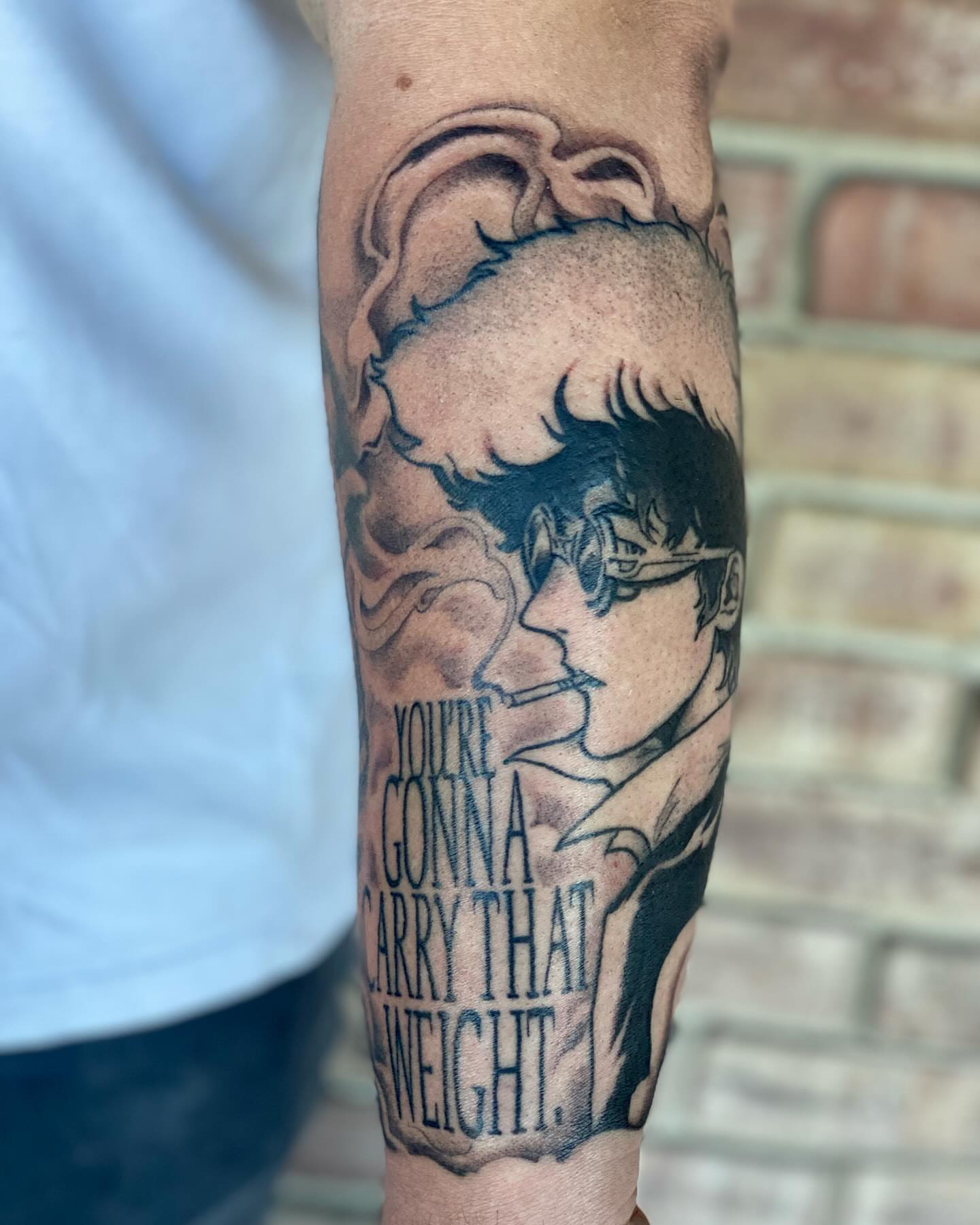 Tattoo by @boo_tomahawk — black_and_grey