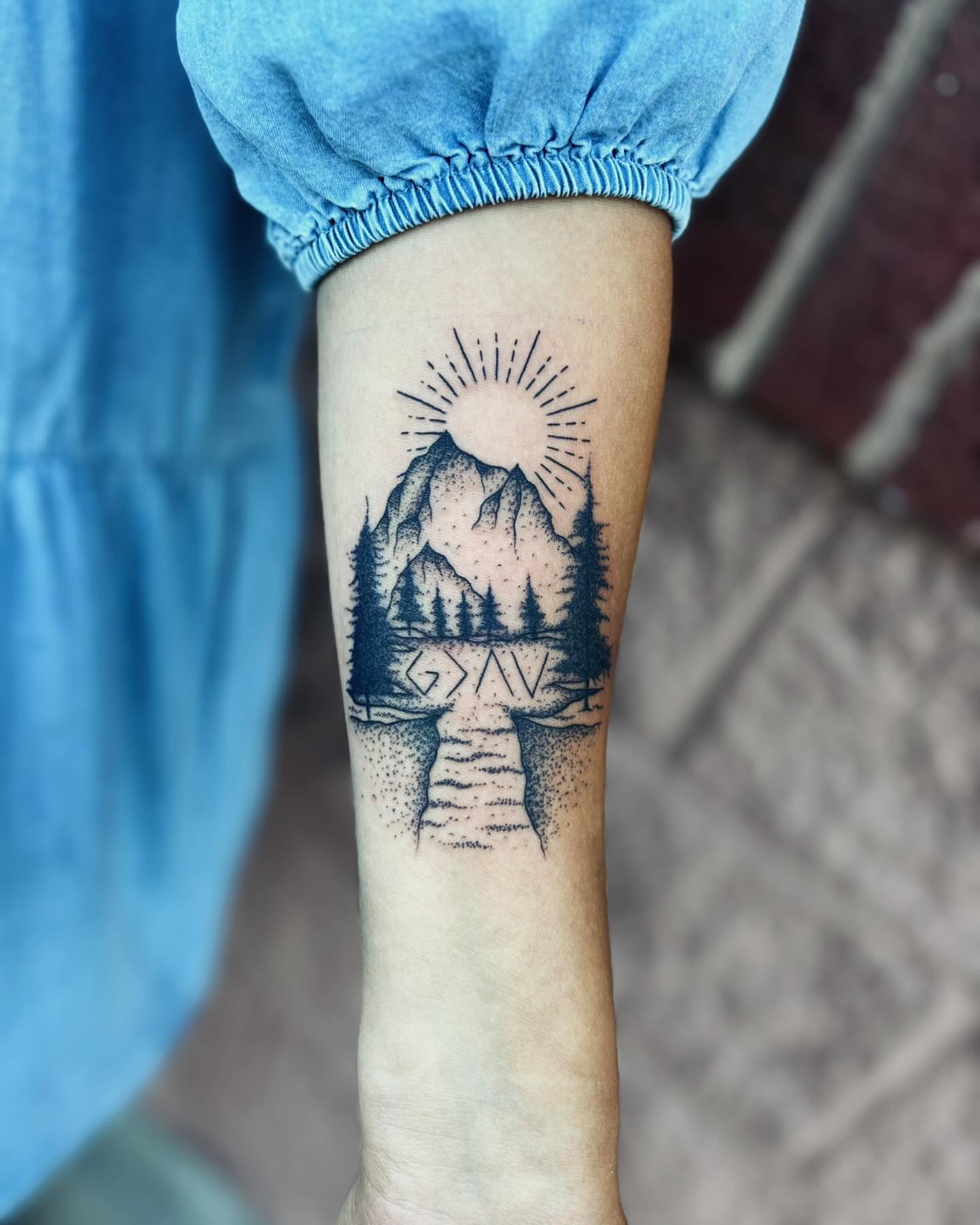 Tattoo by @tatutrust — dotwork