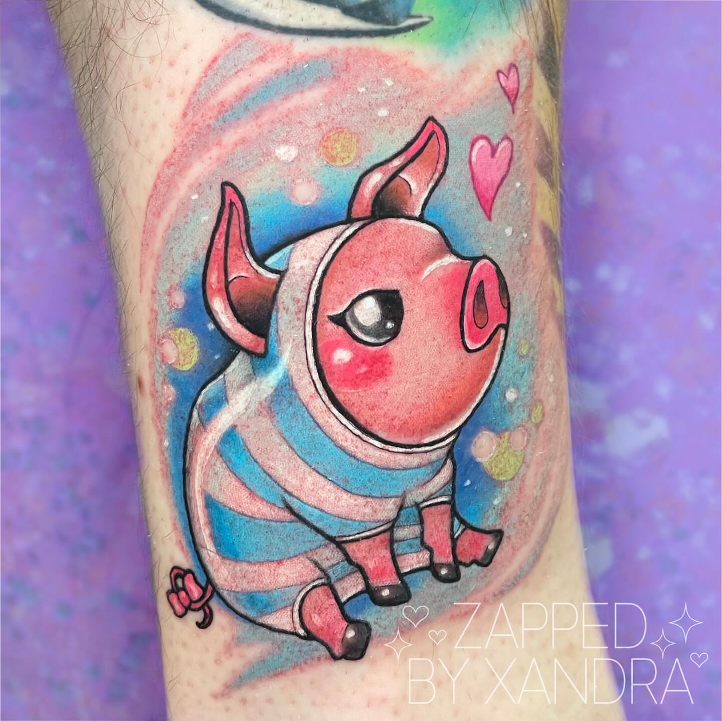 Tattoo by @zappedbyxandra โ dotwork, illustrative