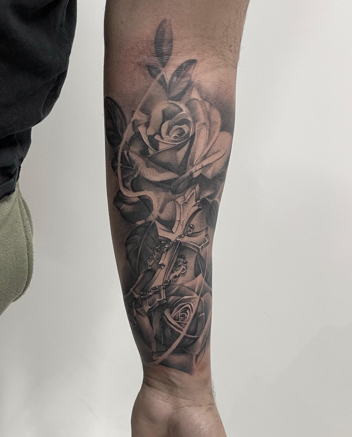 Tattoo by @robdansontattoo — black_and_grey, realism
