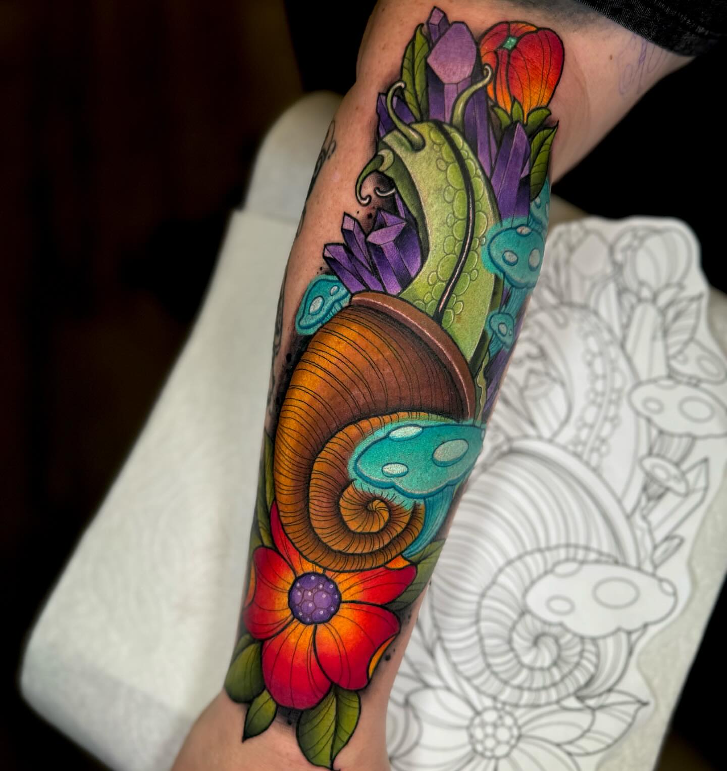 Tattoo by @jonleightontattoo — new_school, illustrative