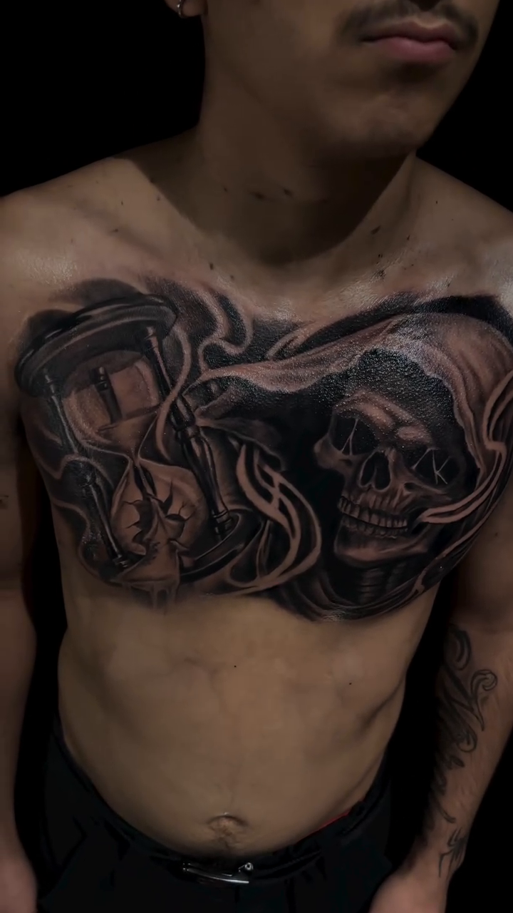 Tattoo by @igor.blackrhino — dark_realism, black_and_grey