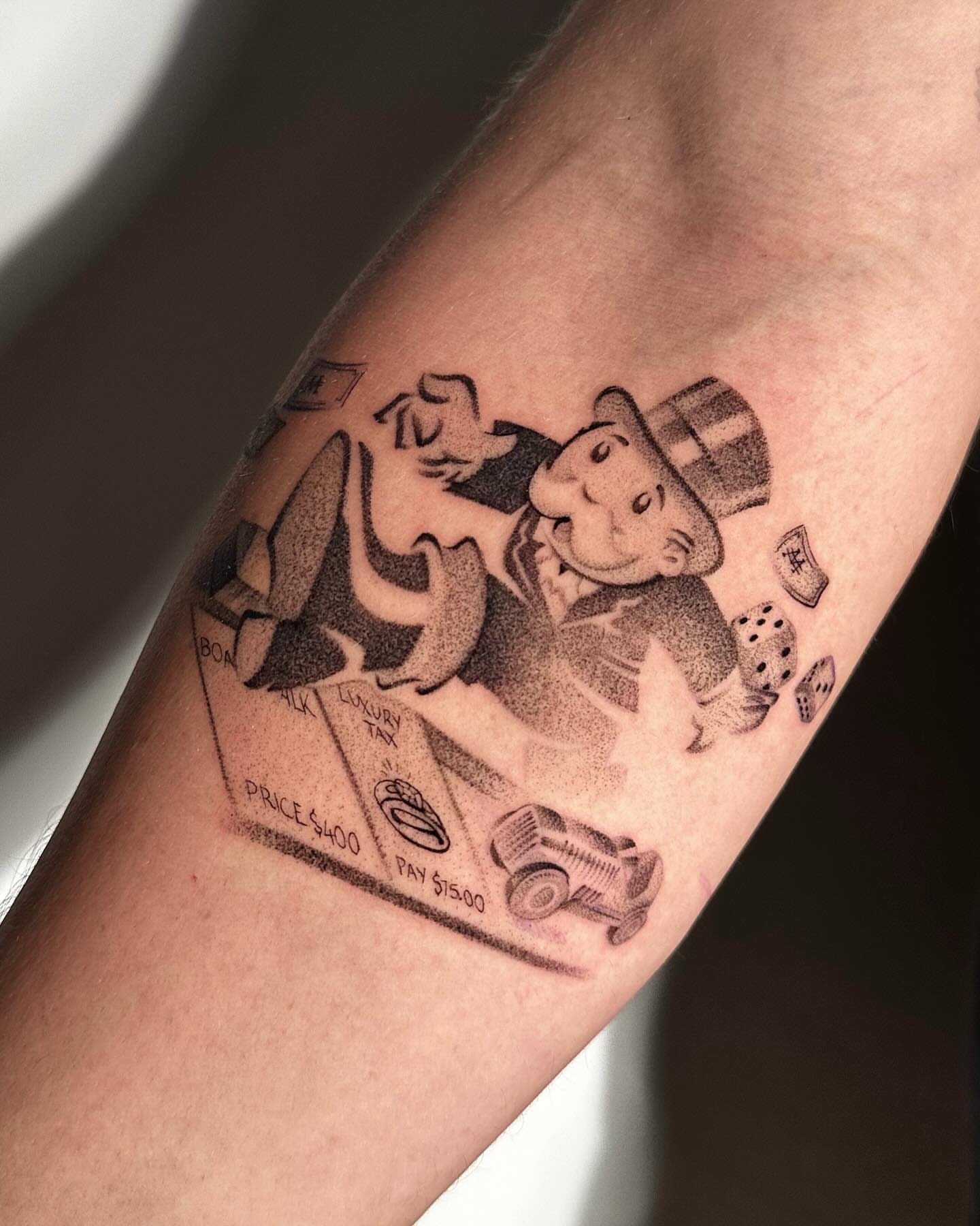 Tattoo by @dragonink.tattoos — dotwork