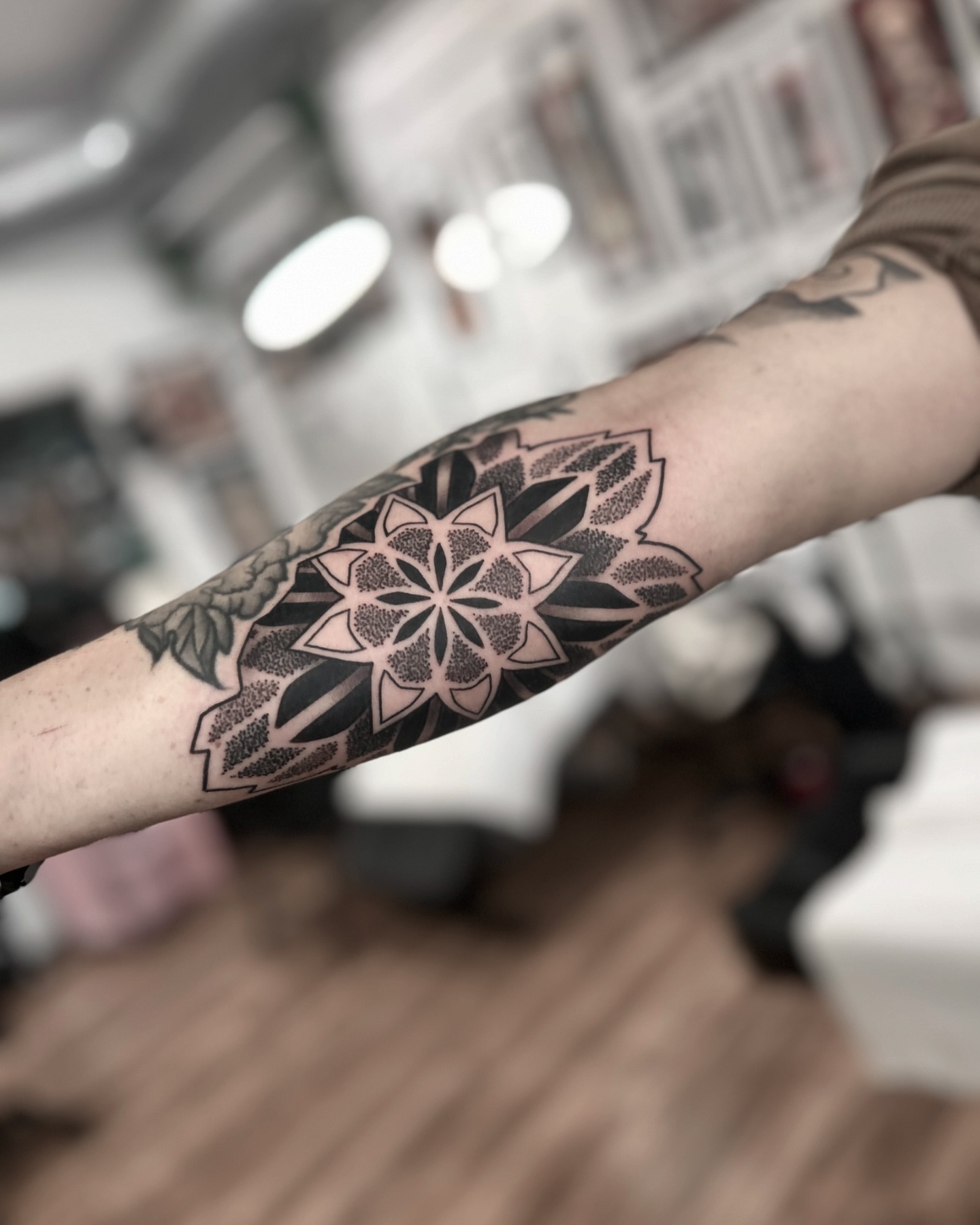 Tattoo by @ericharetattoo — geometric